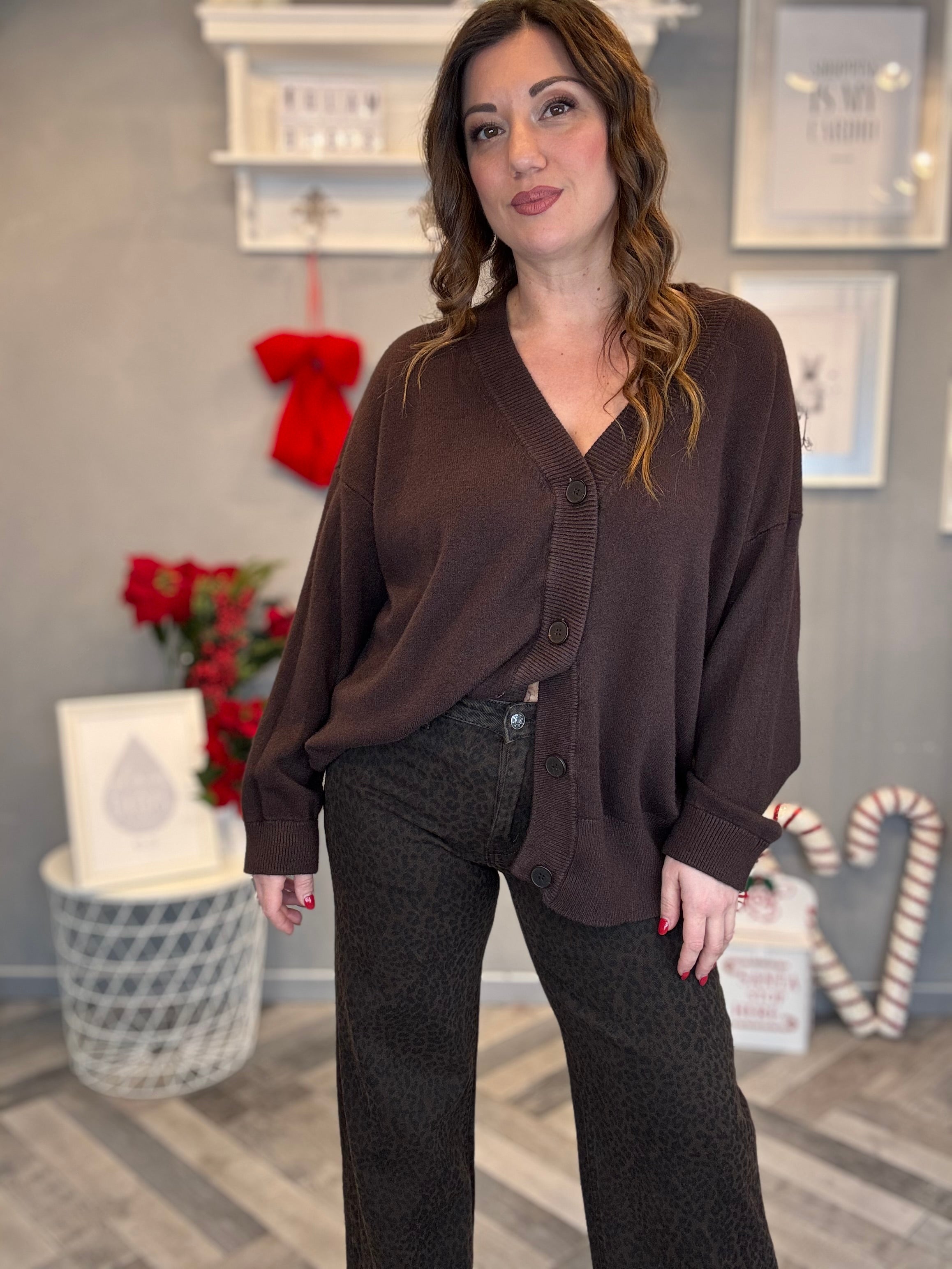 Cardigan lungo over