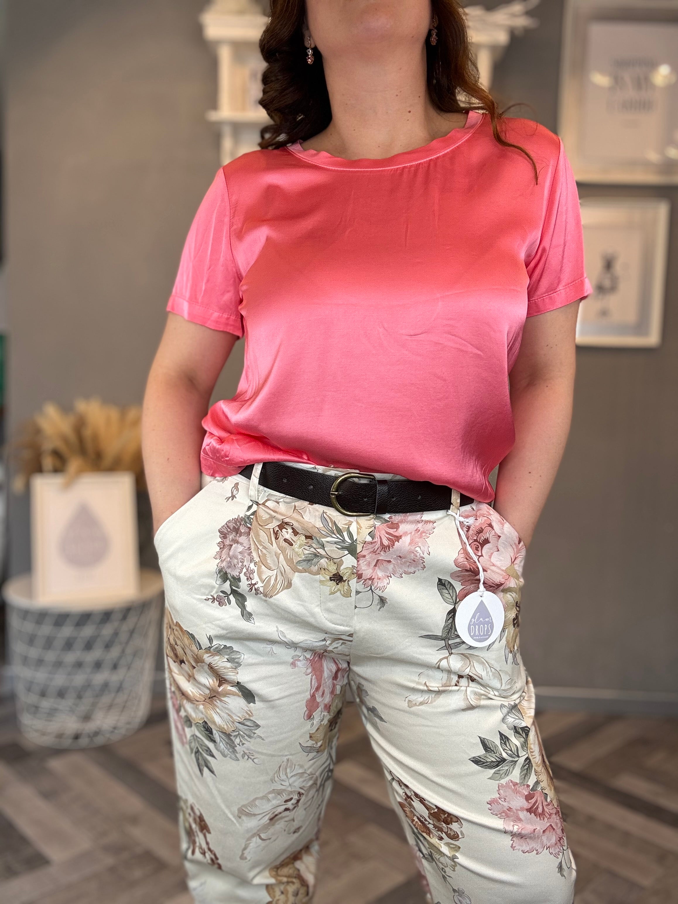Blusa Vicky in raso di viscosa