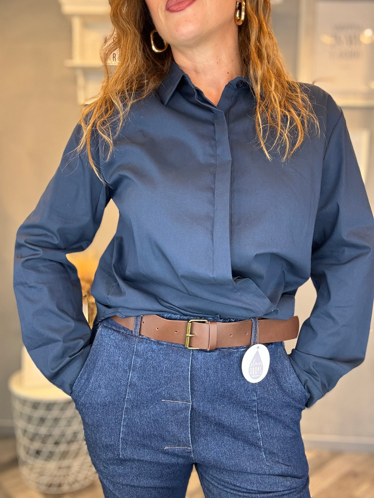 Jeans slim comfort con cintura