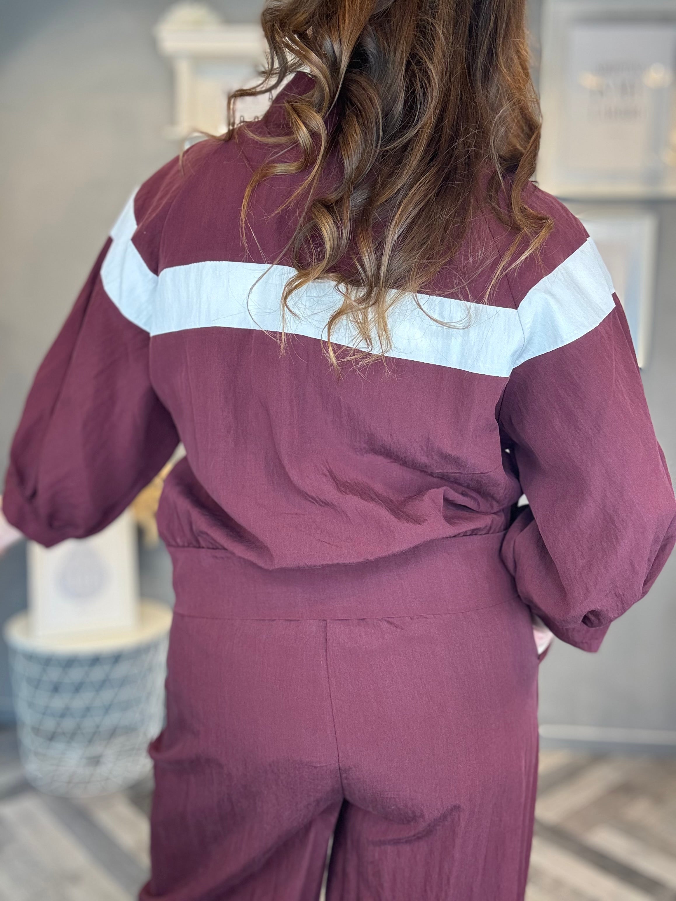 Giubbino Cupro Bordeaux