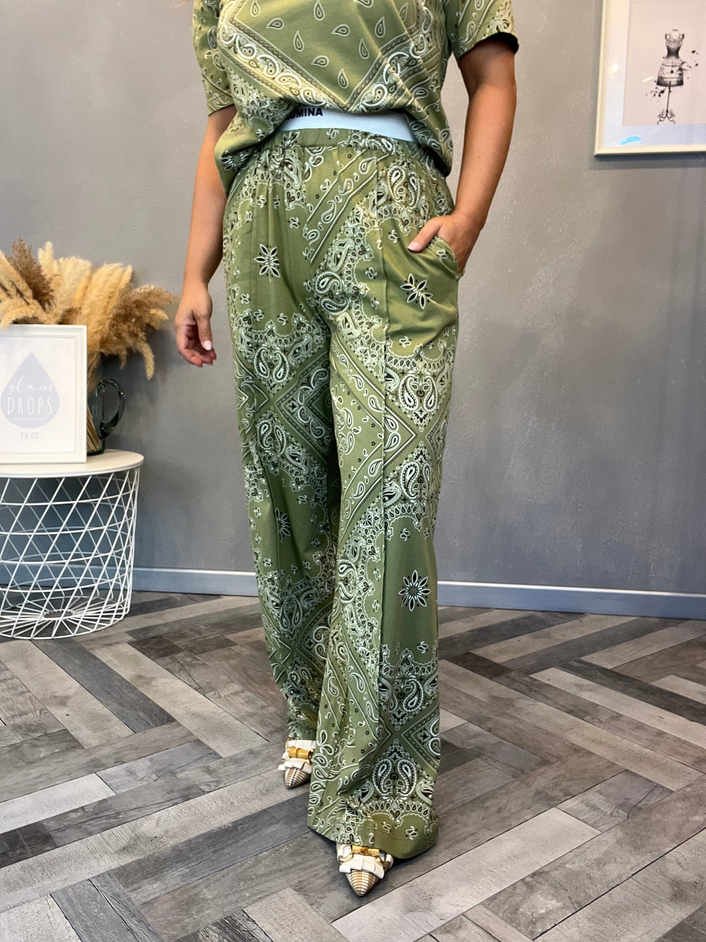 Lumina pantaloni paisley bandana