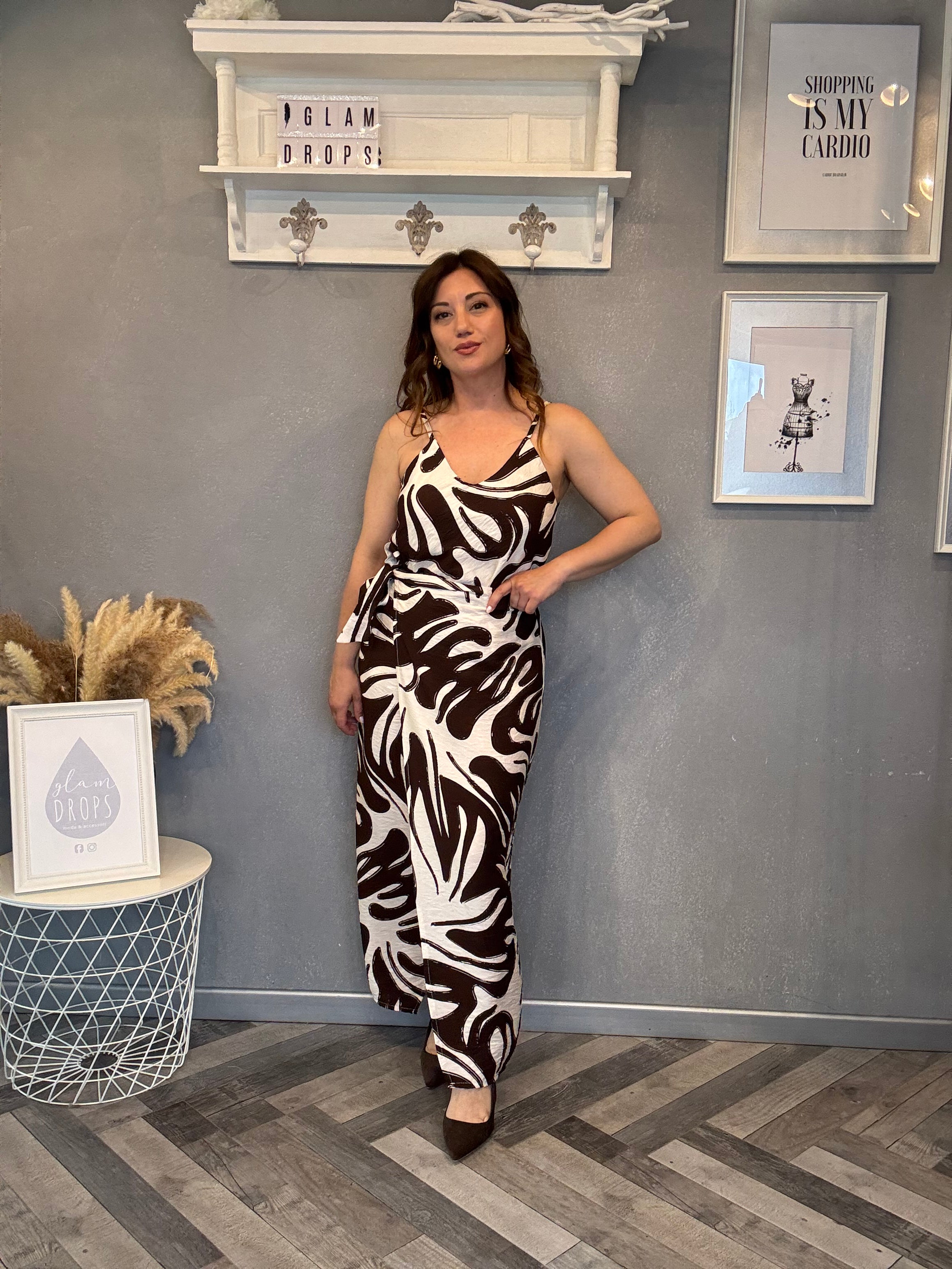 Coordinato Tropical chic moro