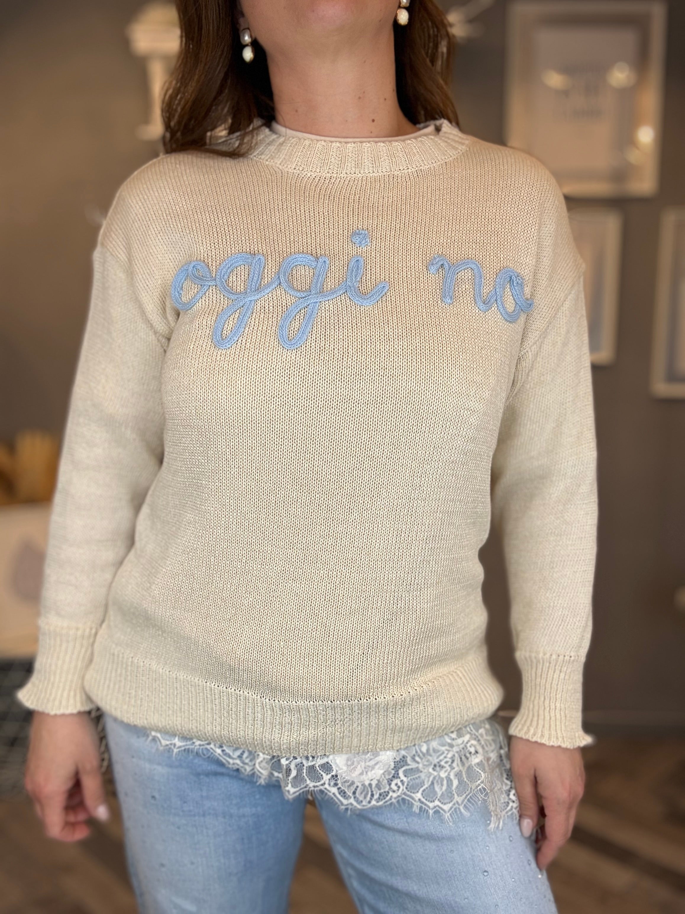Maglioncino Oggi no beige
