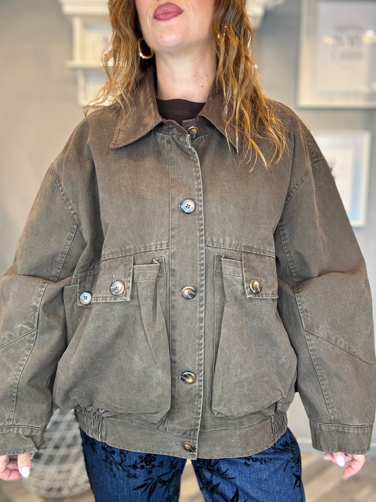 Giubbotto Utility Washed