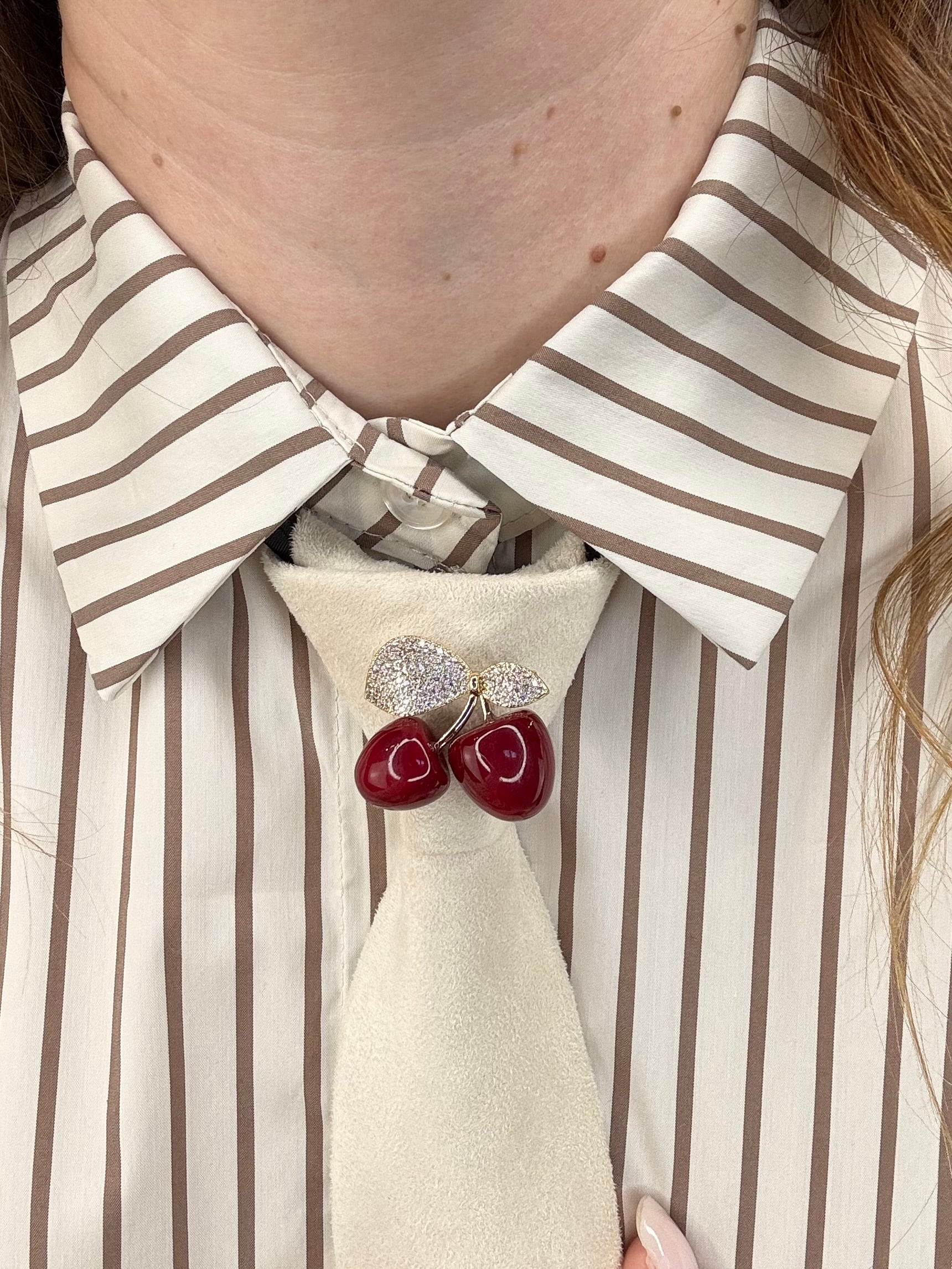 Camicia over burro righe biscotto
