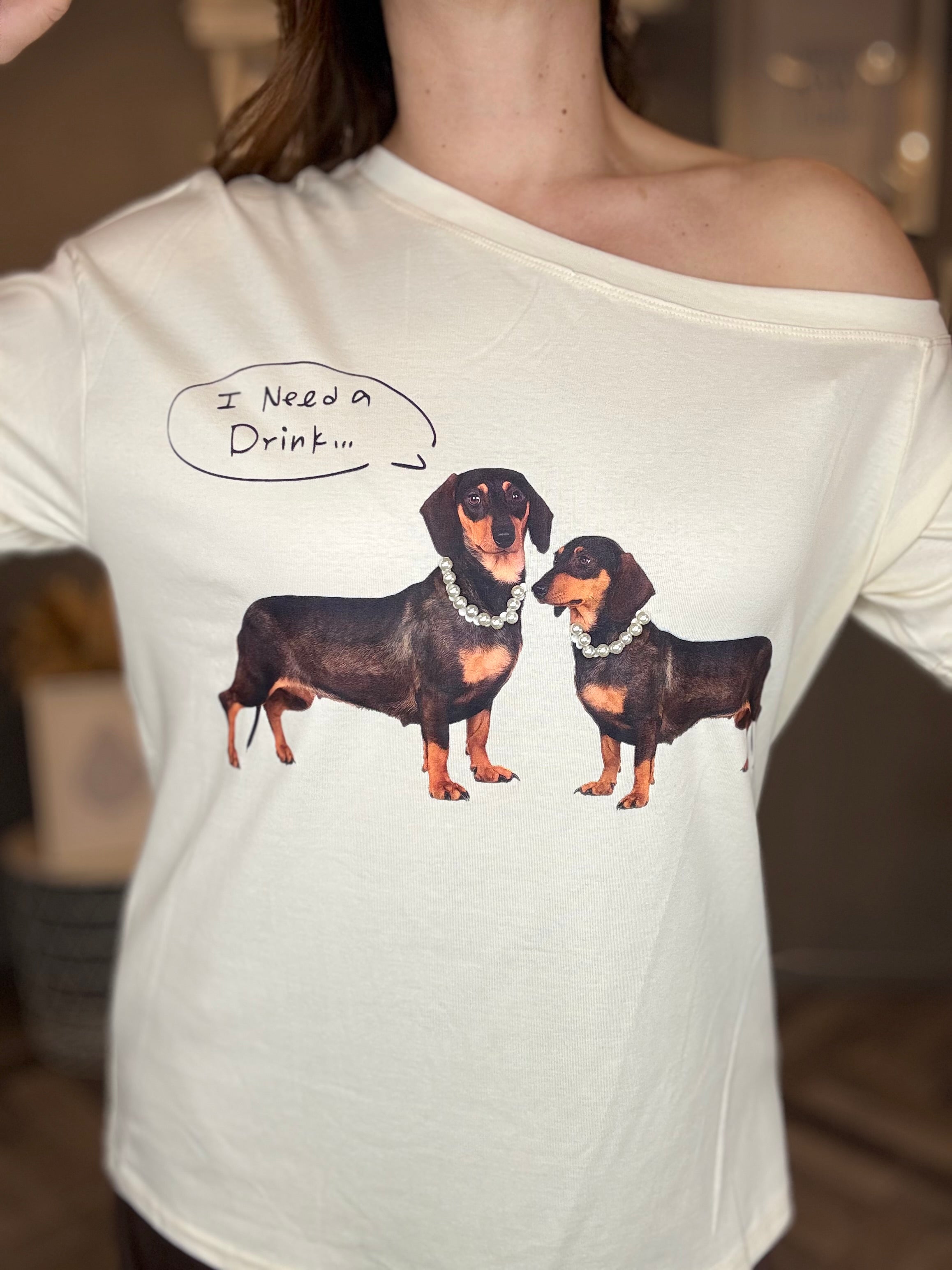 T-shirt bassotti burro