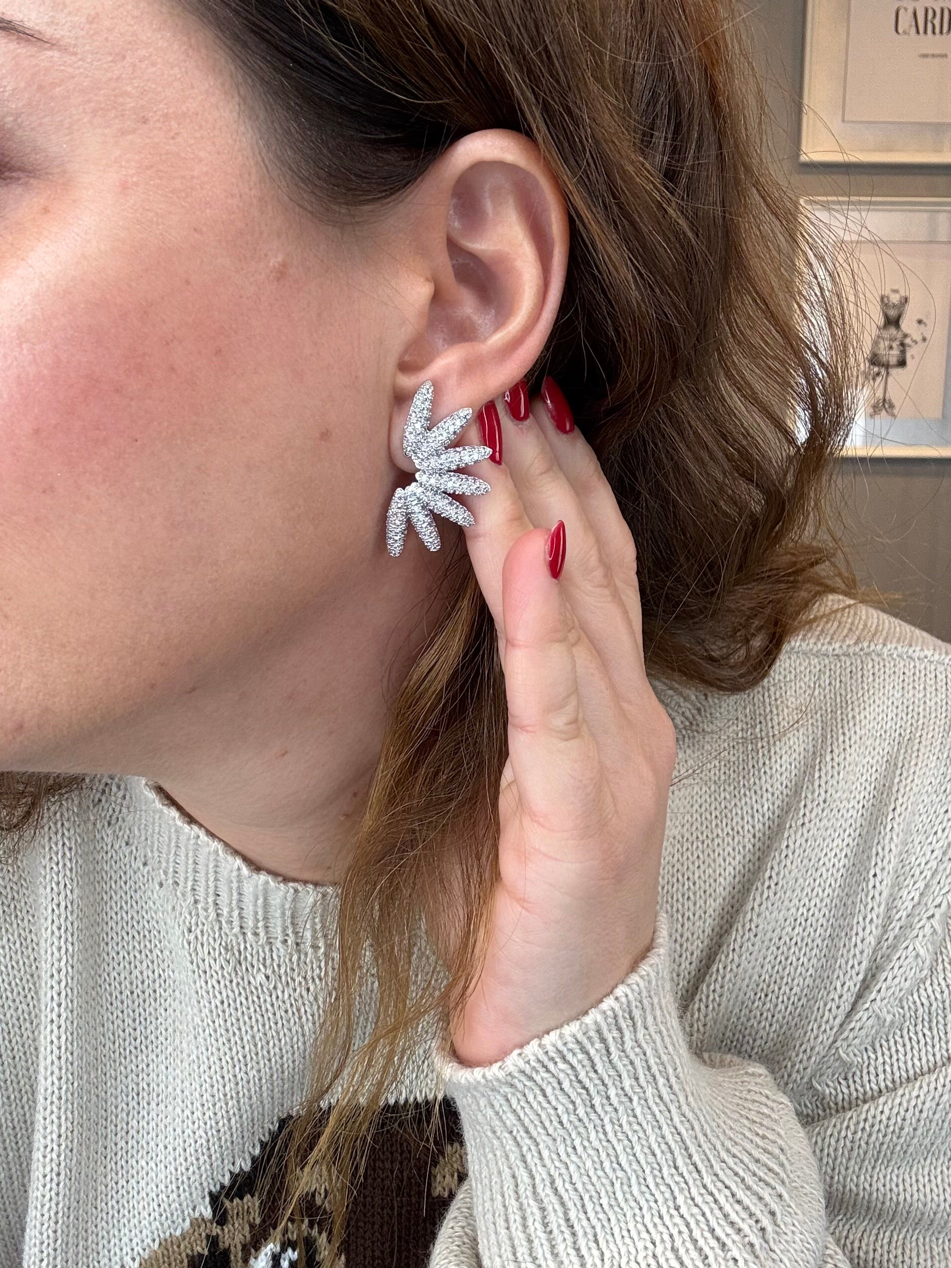 Orecchini Petali brillanti