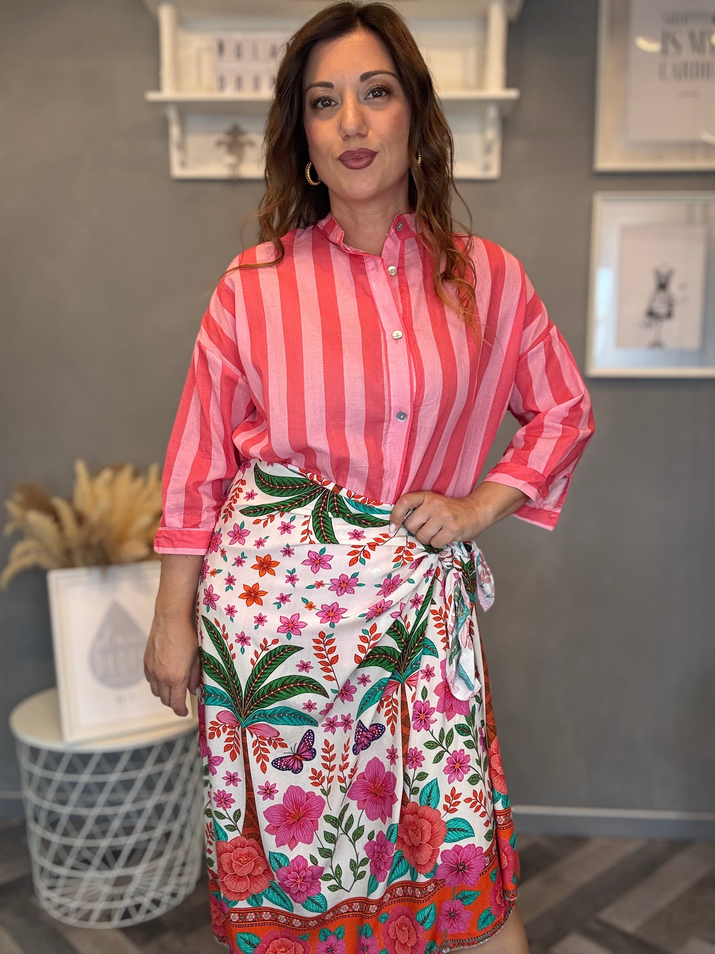 Gonna pareo Isla Bonita midi flower