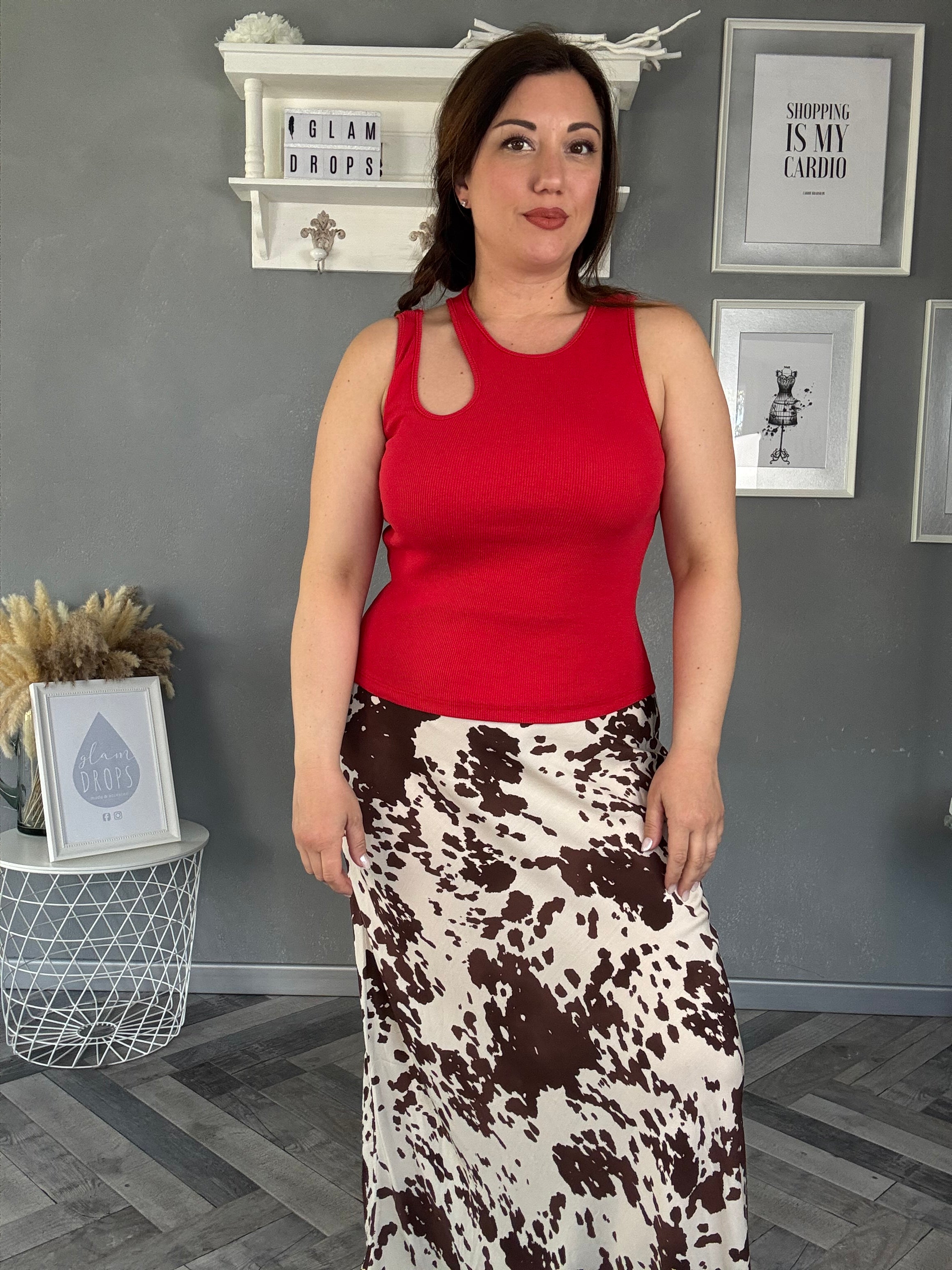 Lumina top con dettaglio cut-out