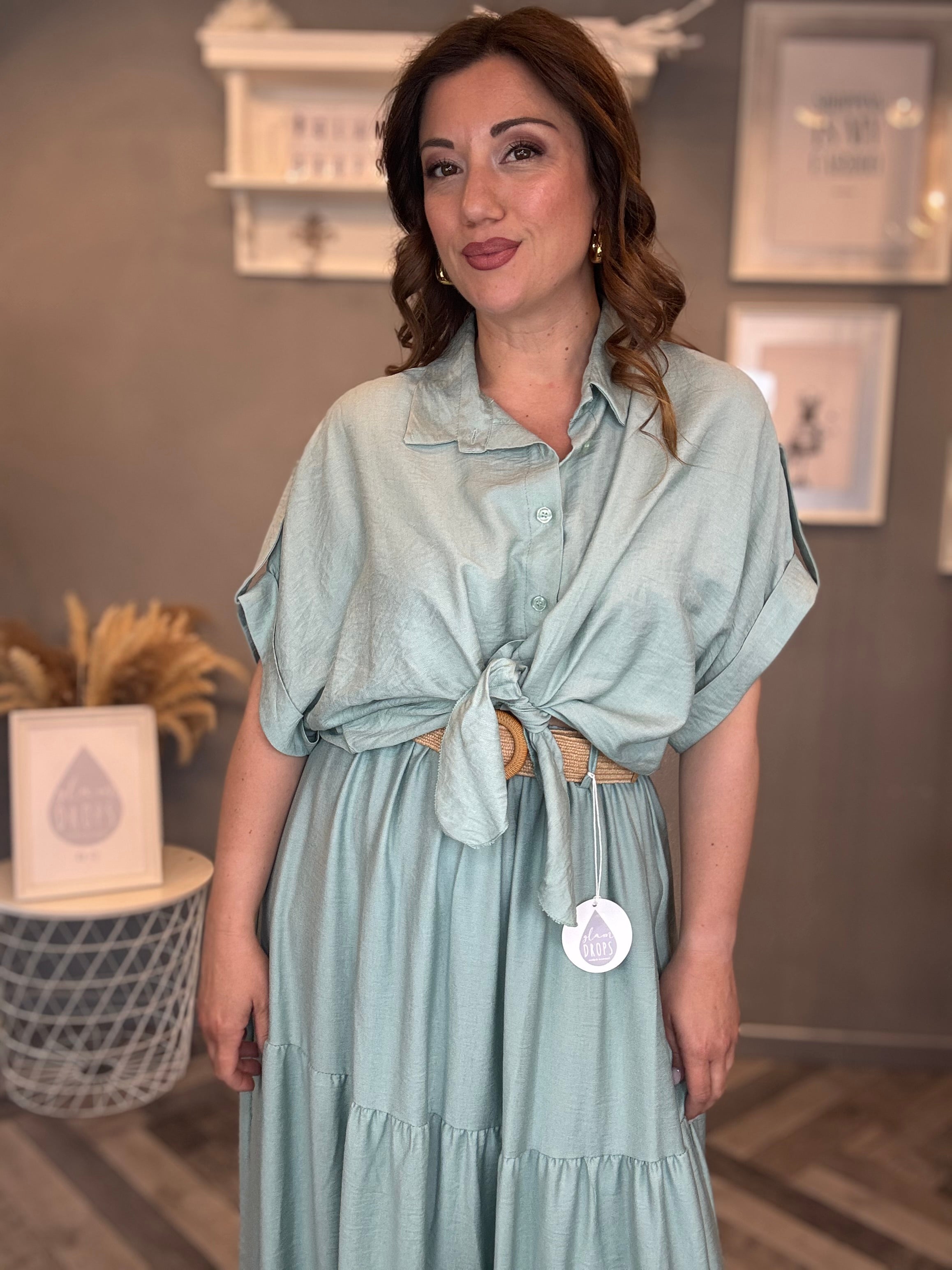 Camicia Nuance Verde acqua