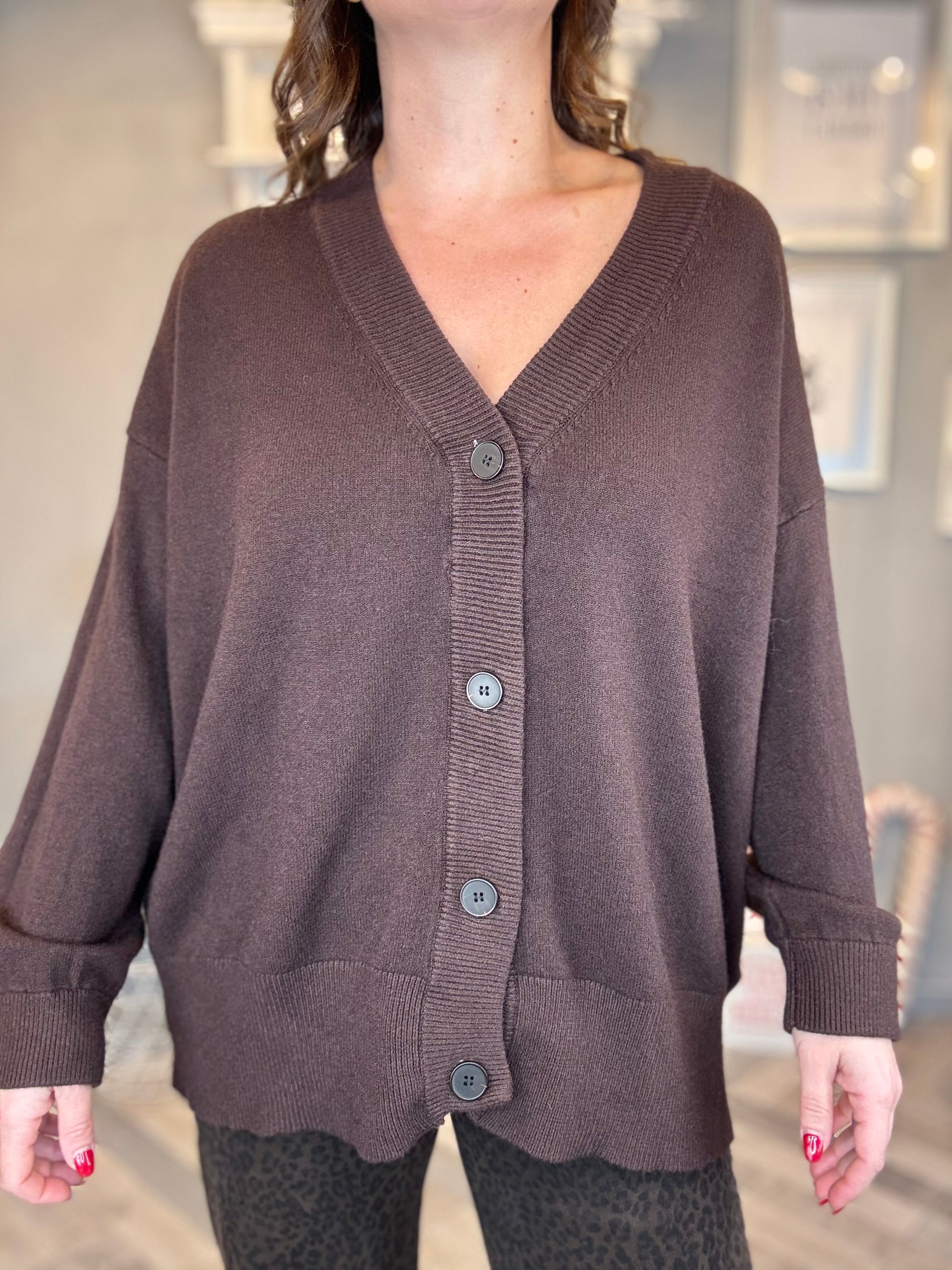 Cardigan lungo over