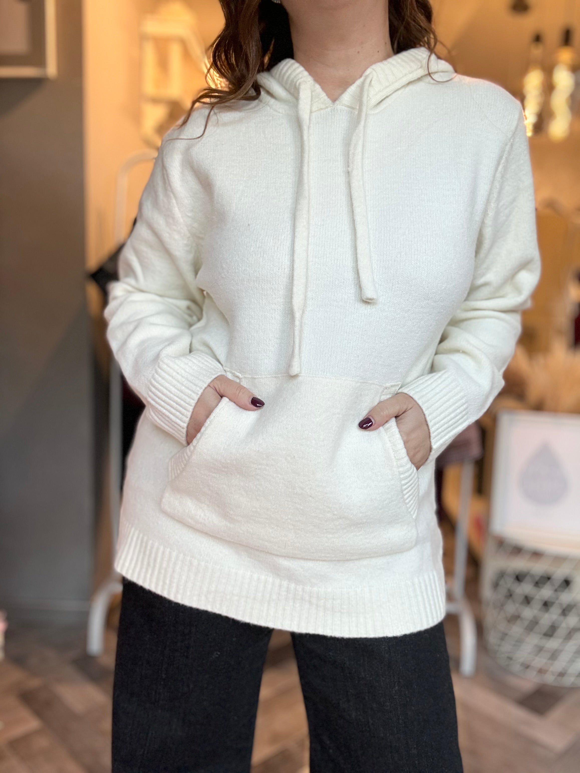 Lumina maglia felpa con cappuccio
