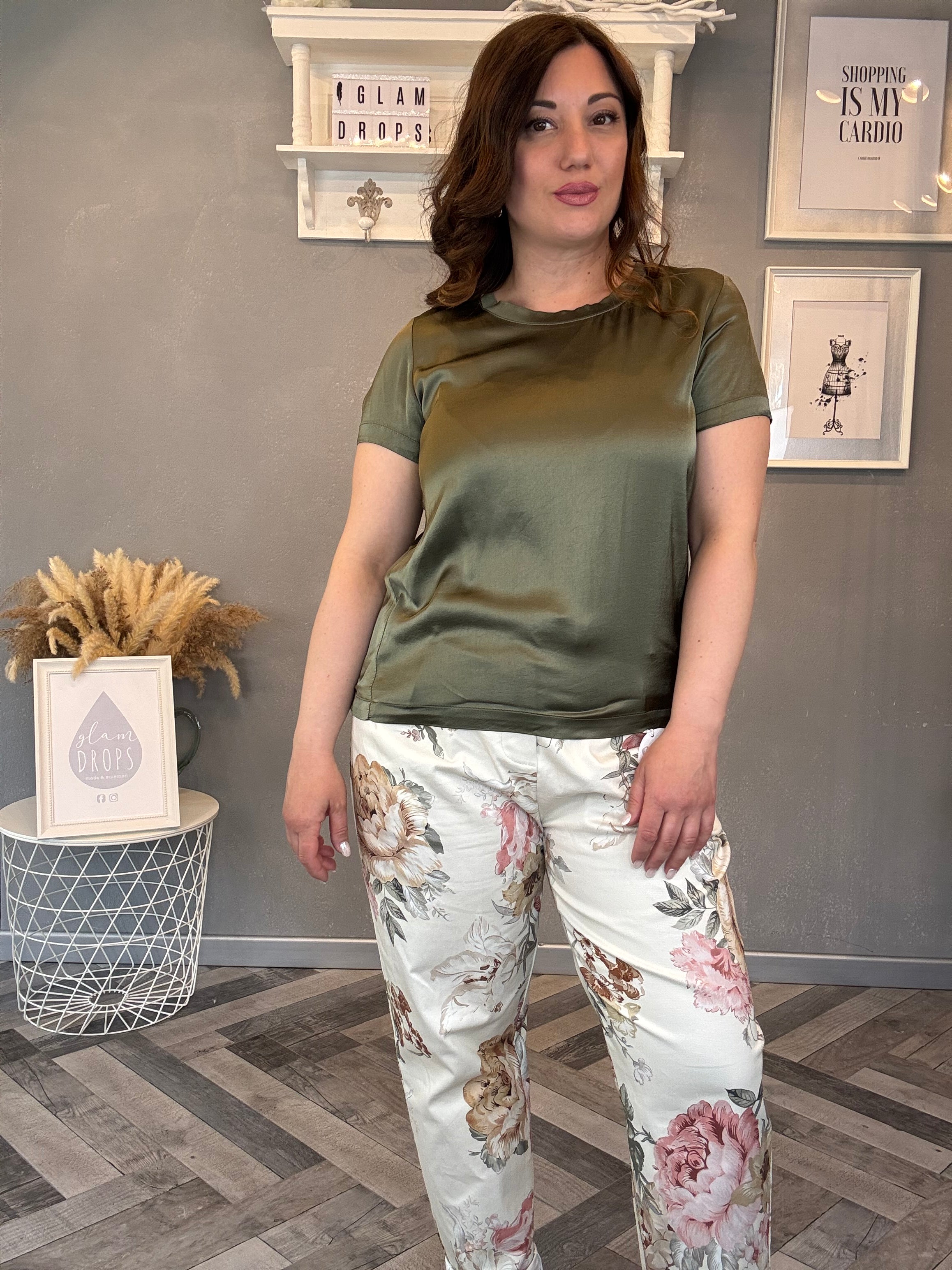 Blusa Vicky in raso di viscosa