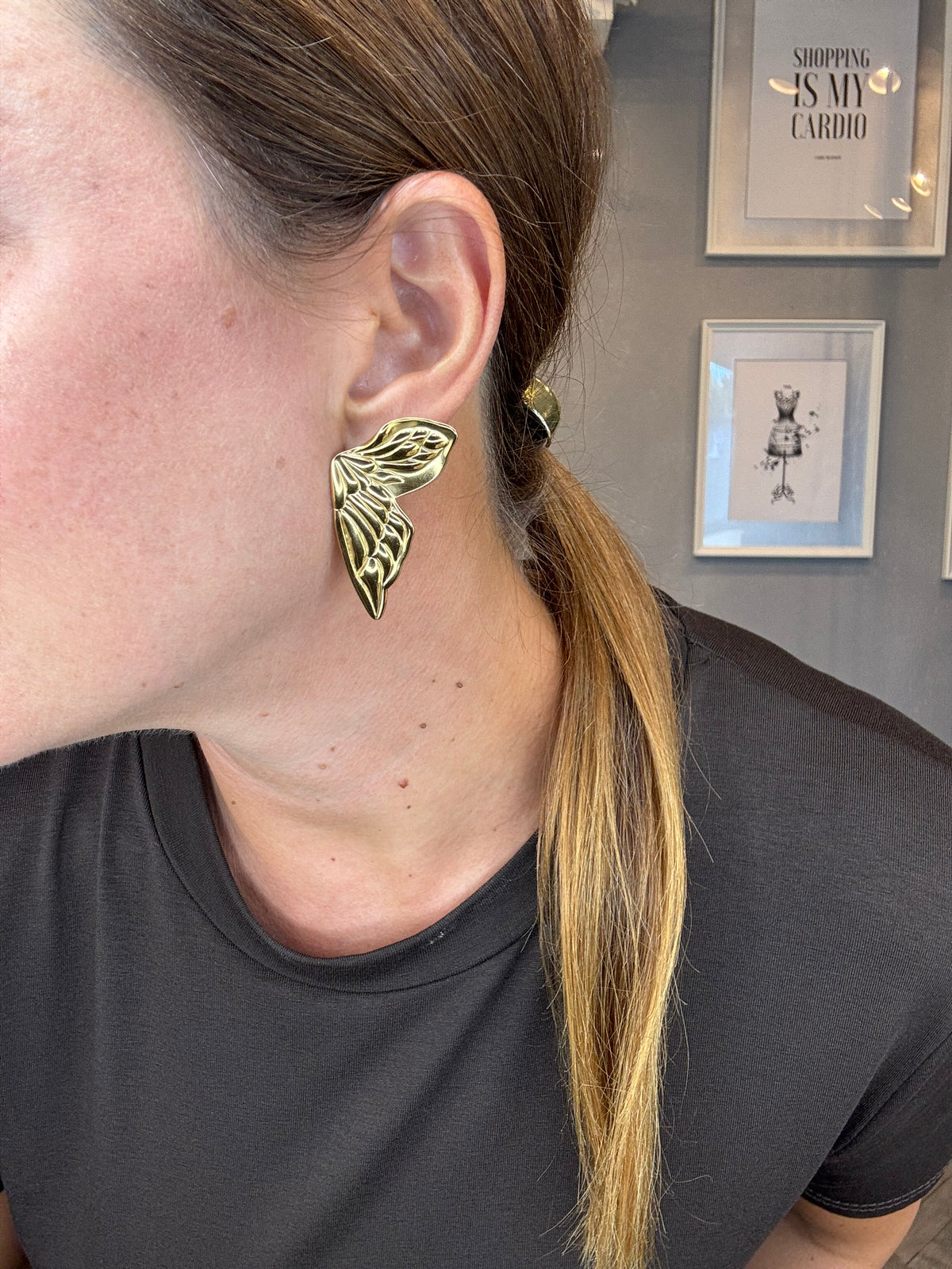 Orecchini Butterfly wings gold