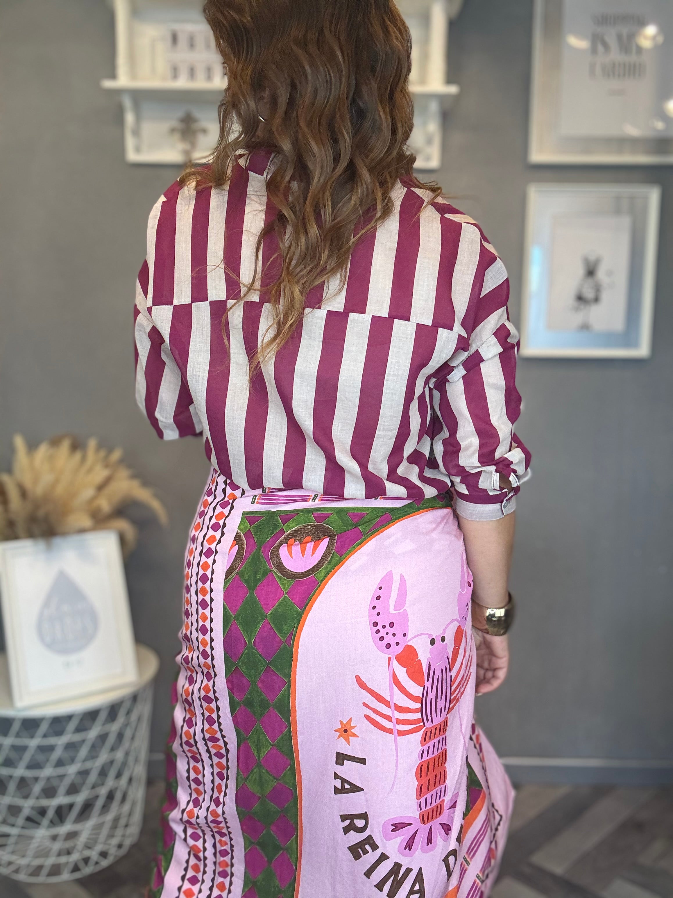 Gonna pareo Isla Bonita midi reina rosa