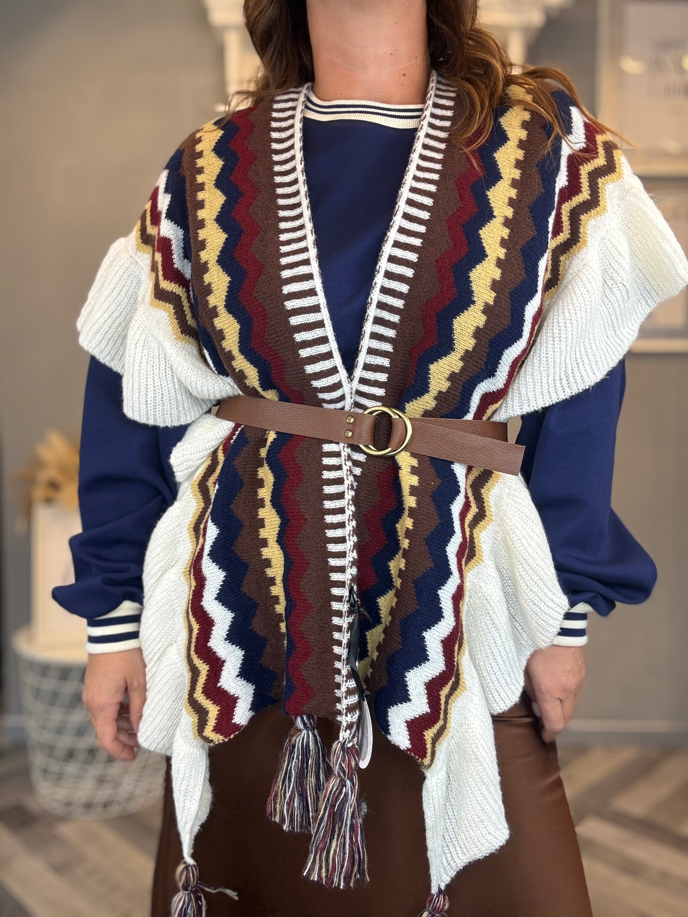 Cintura cerchio in ecopelle