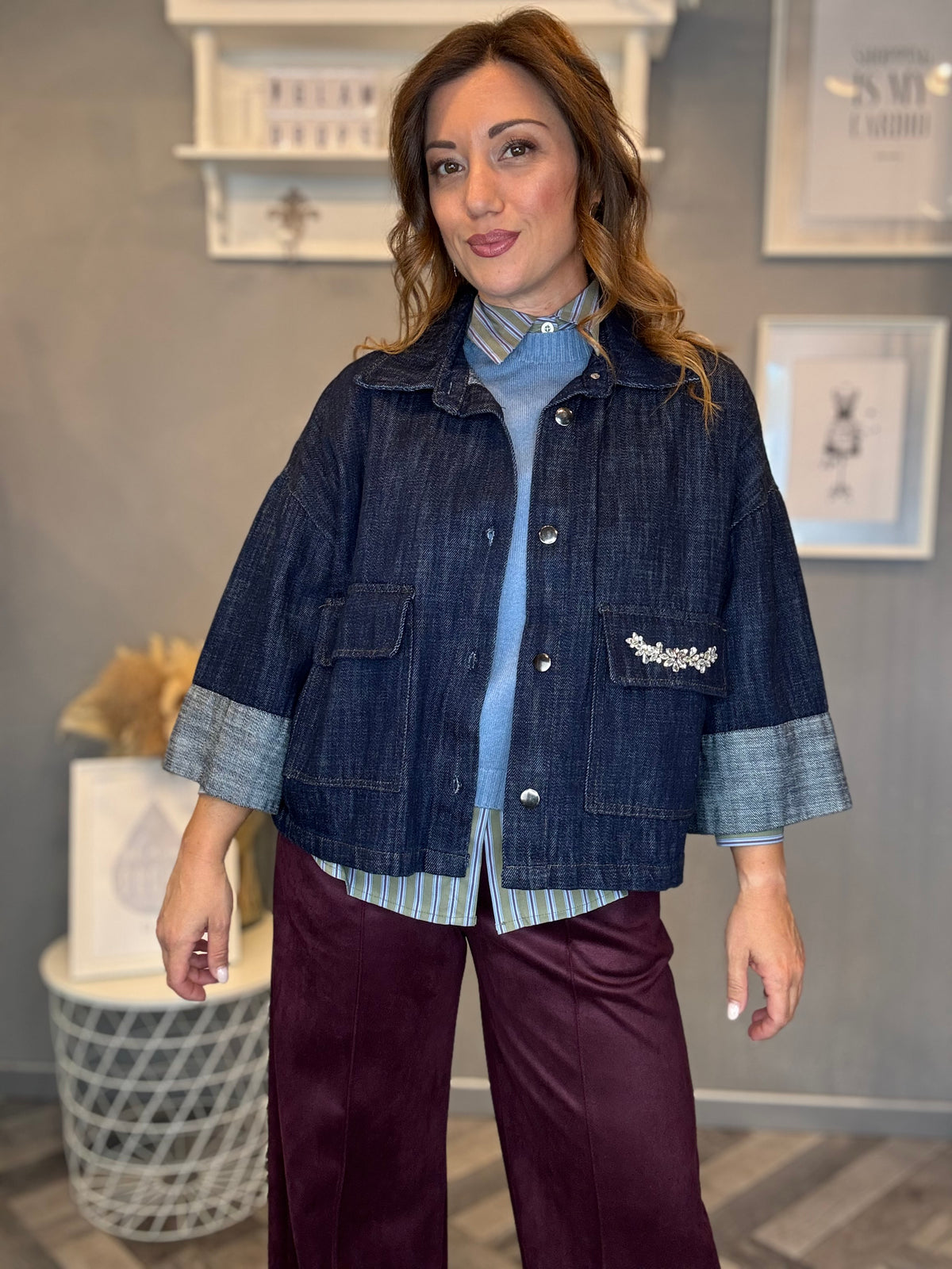 Giacca Diamond denim