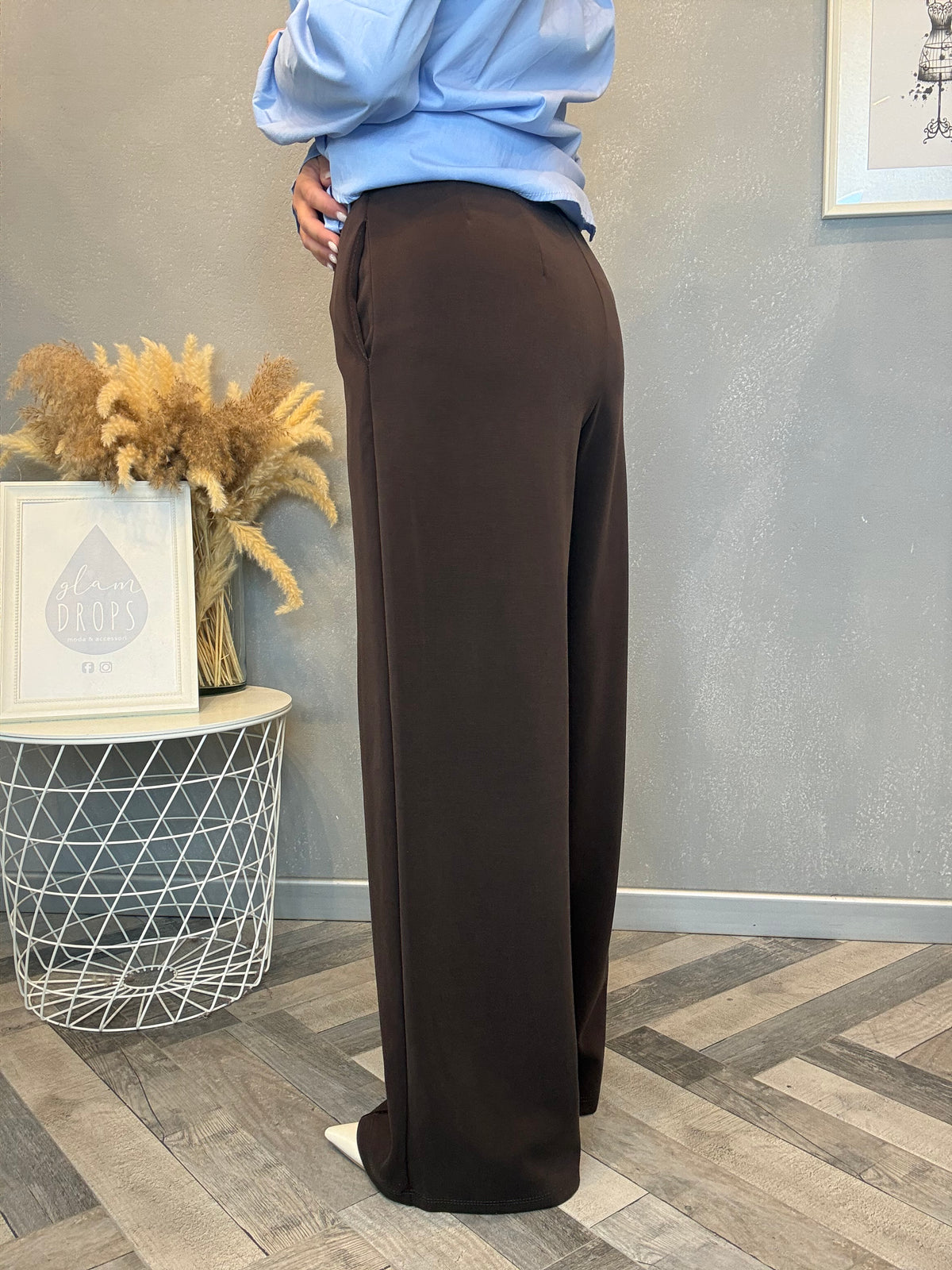 Pantalone palazzo Linea cioccolato