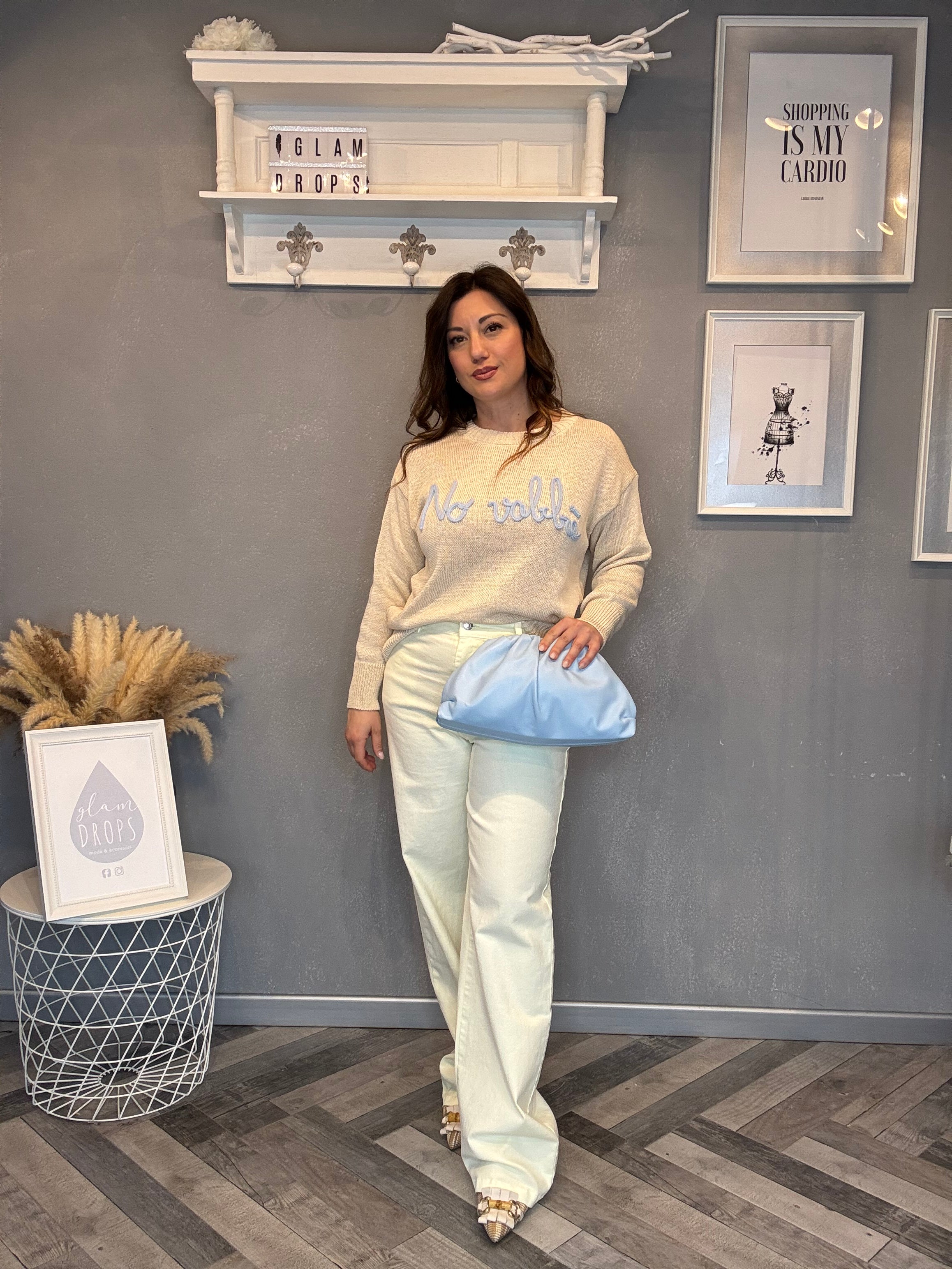 Maglioncino No vabbè beige