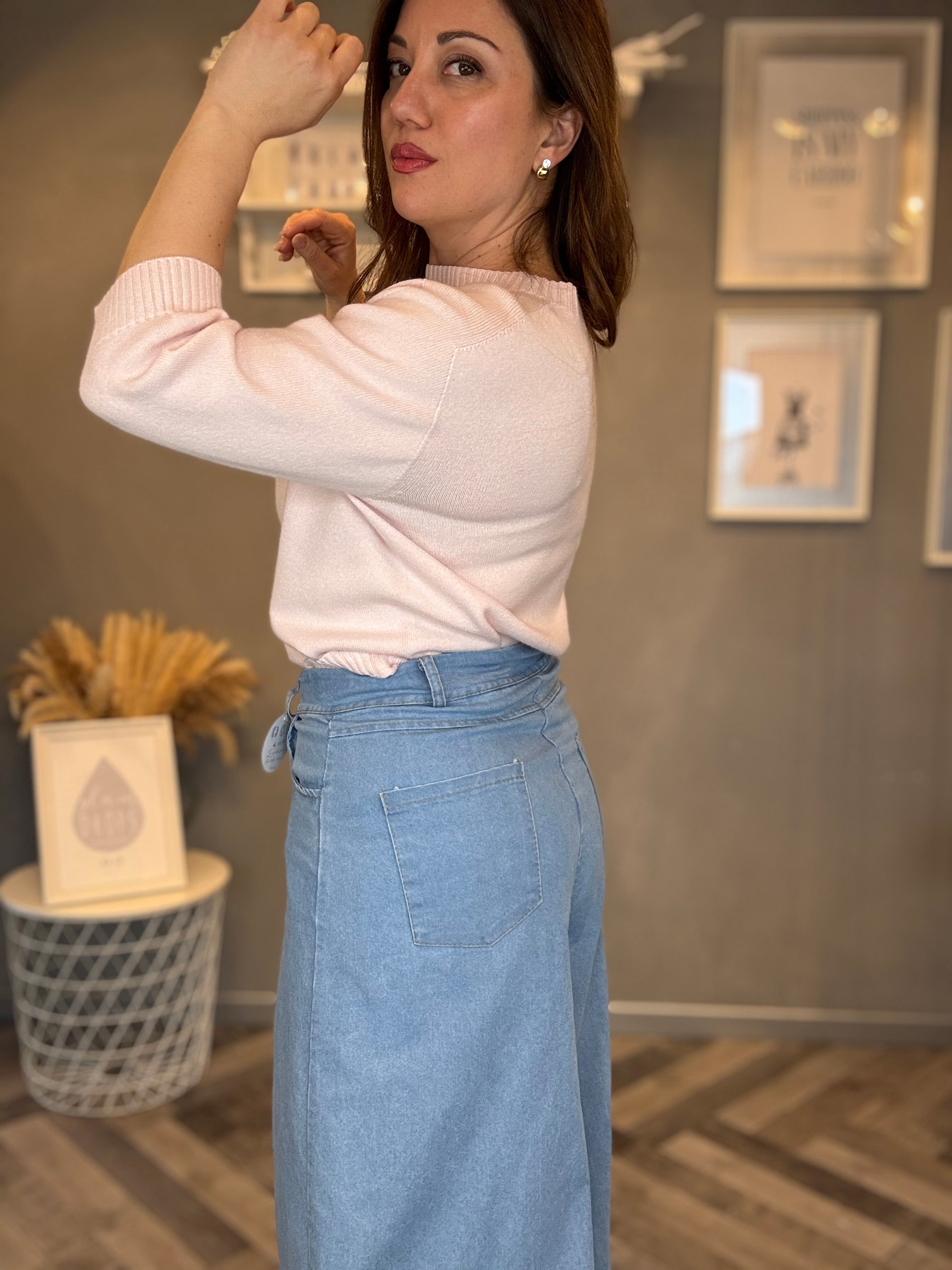 Jeans palazzo over