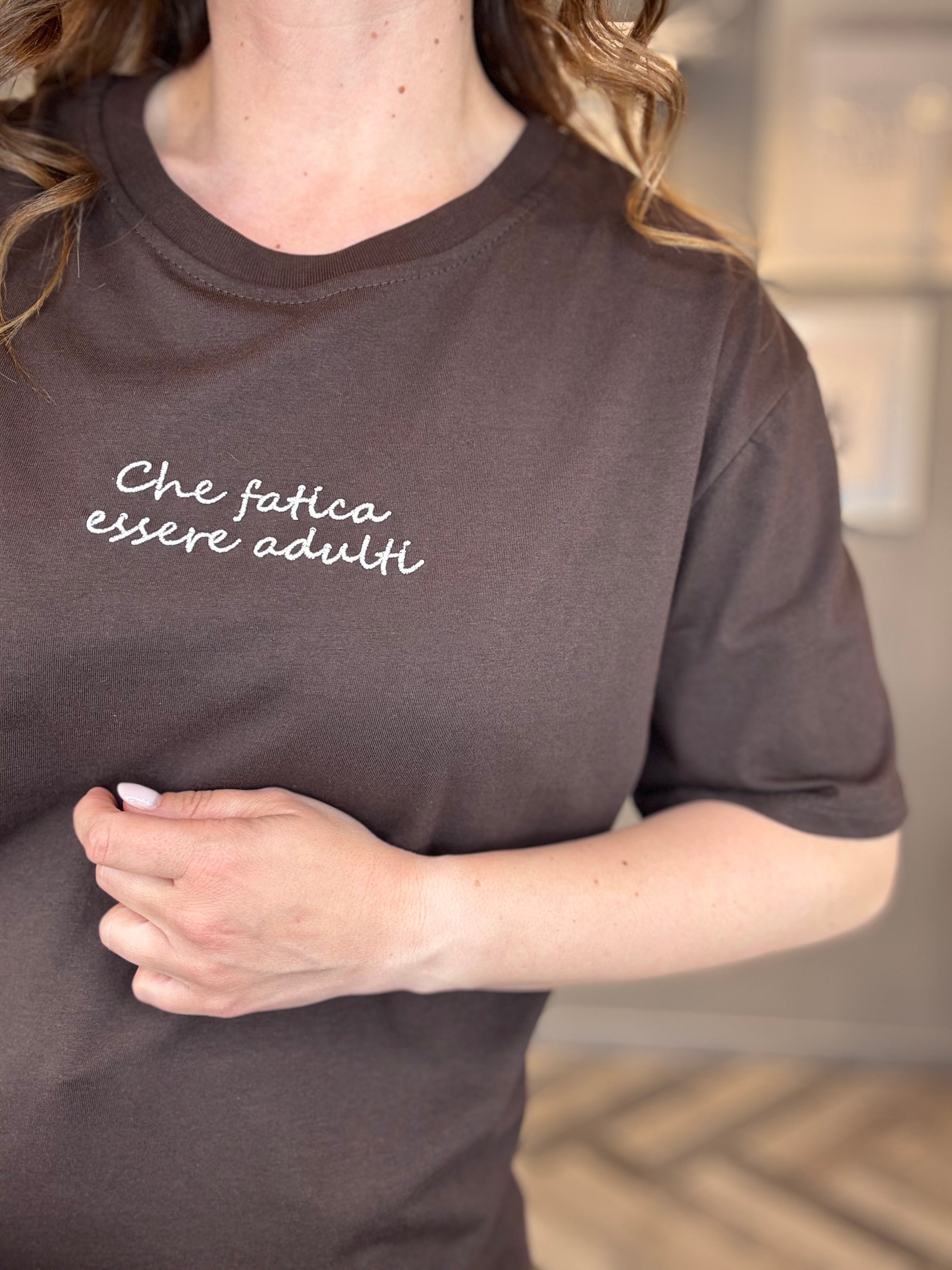 T-shirt moro Che fatica essere adulti