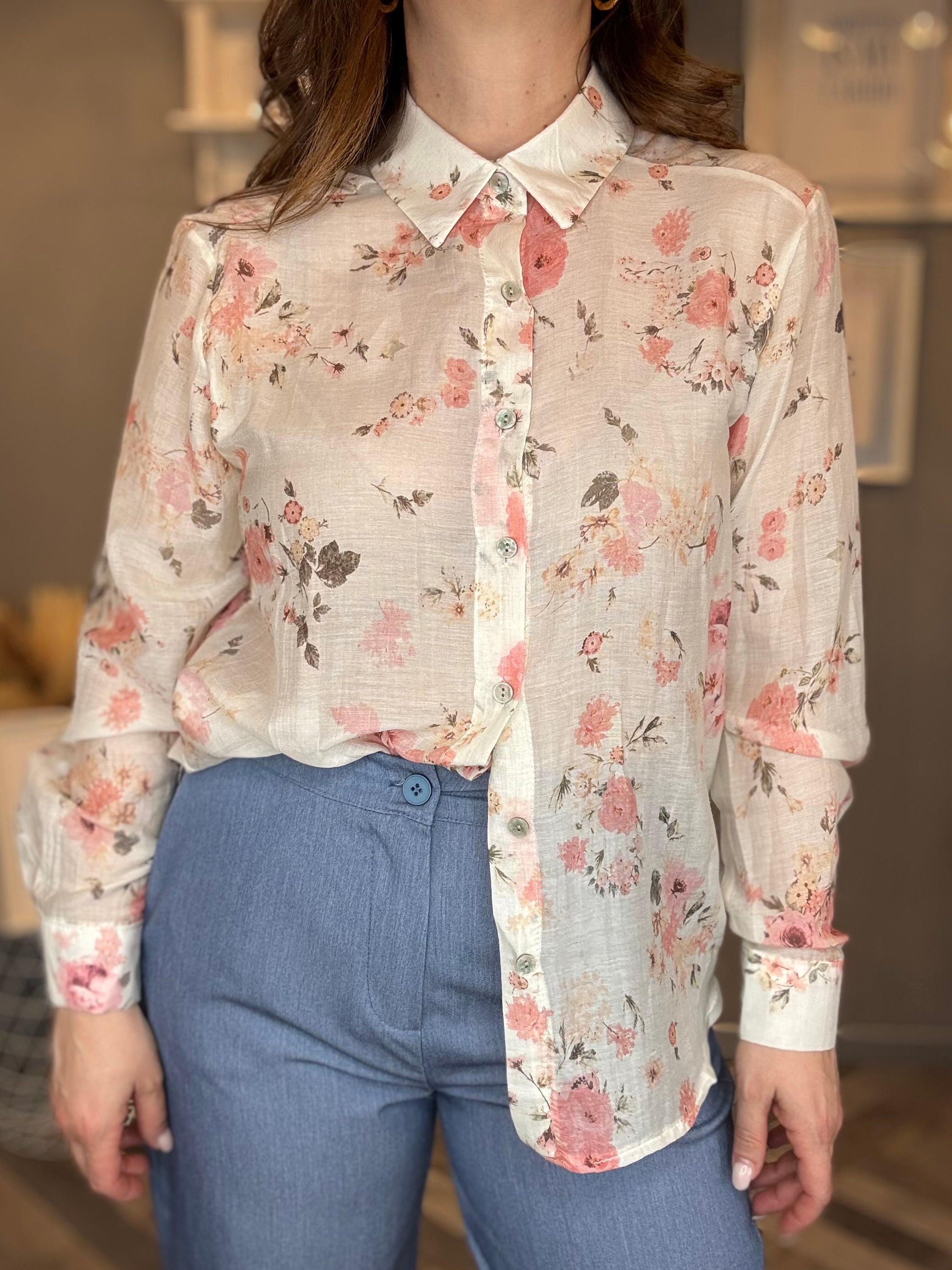 Camicia Bloom rosa