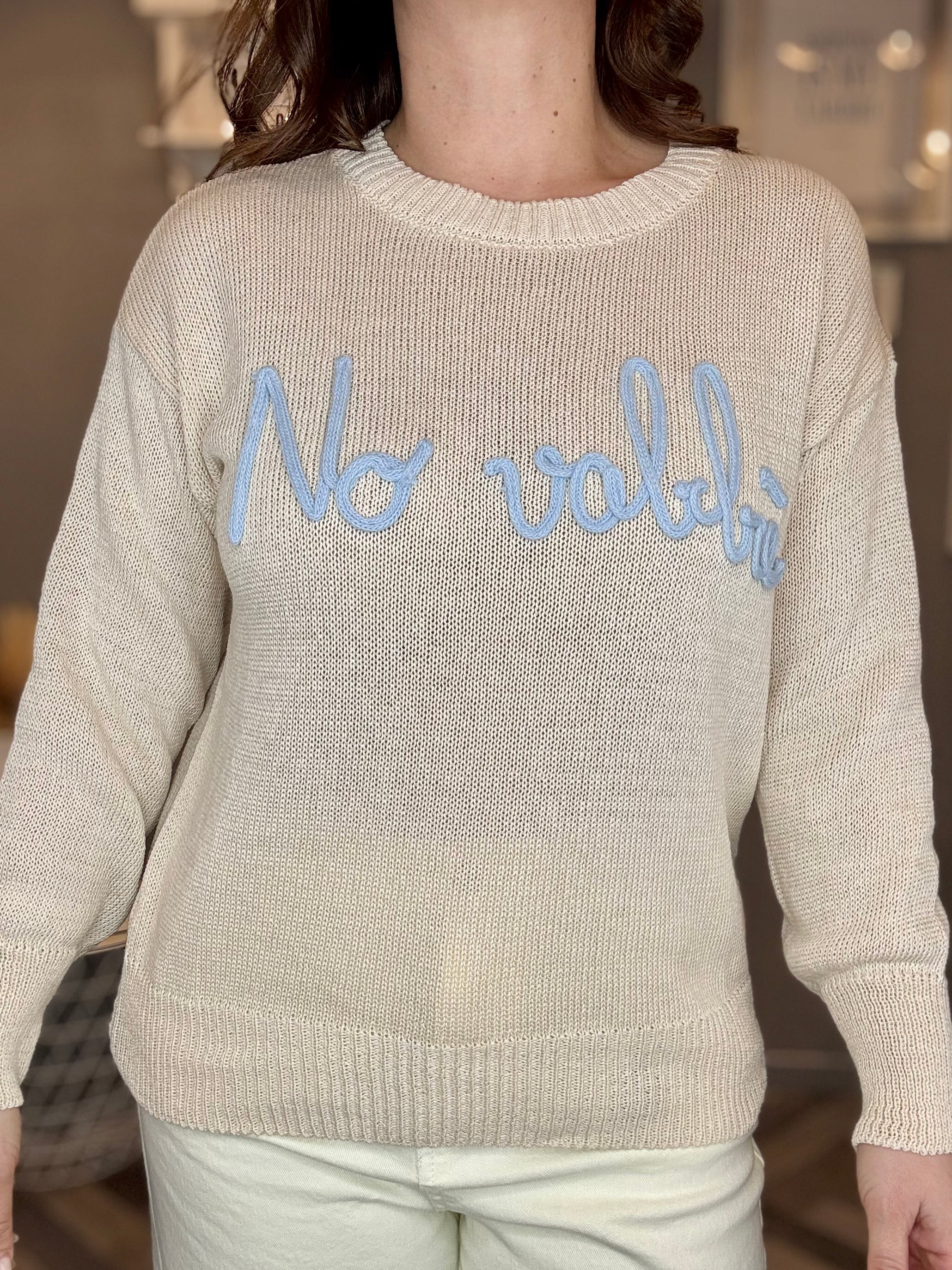 Maglioncino No vabbè beige