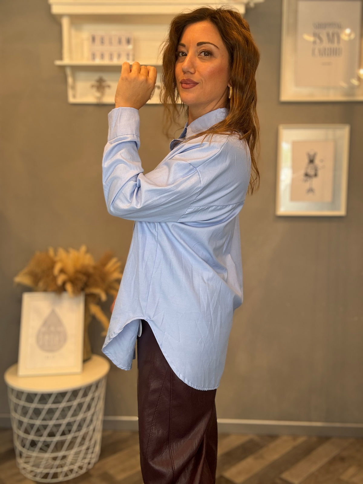 Camicia Oxford celeste