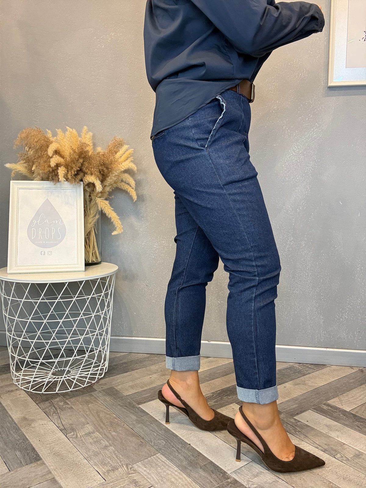 Jeans slim comfort con cintura