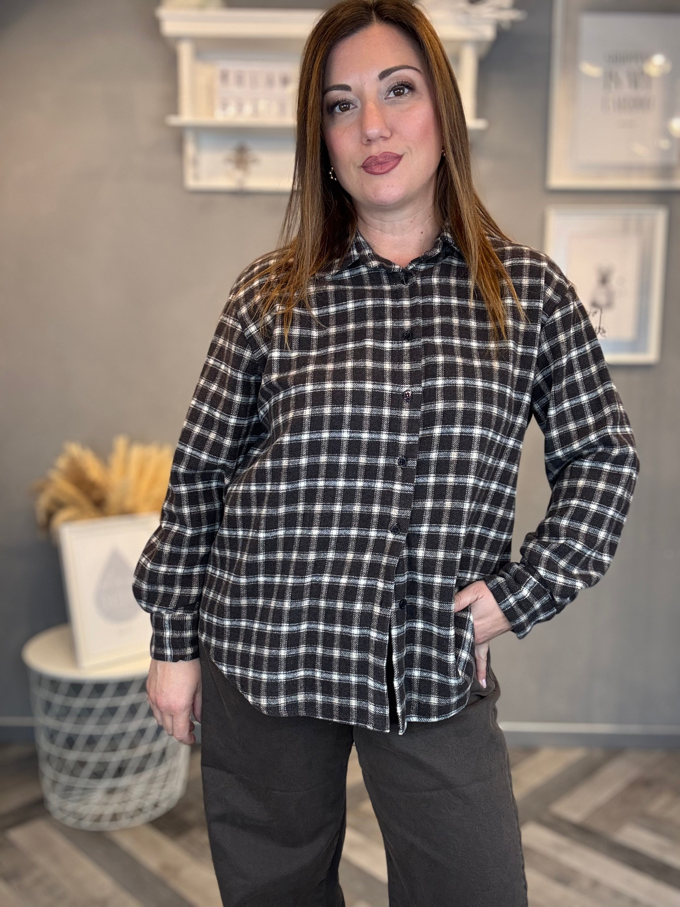 Camicia flanella check moro