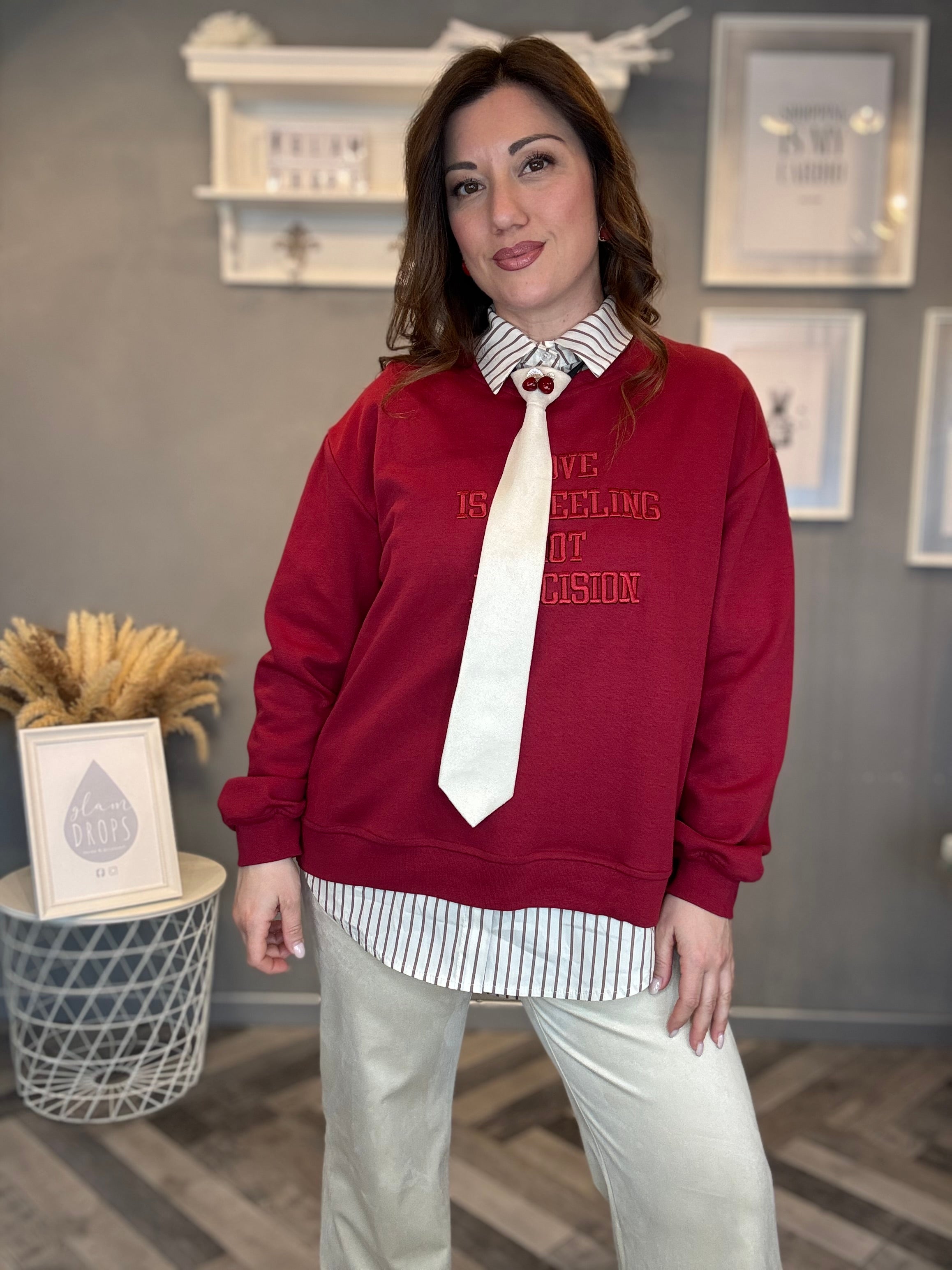 Camicia over burro righe biscotto