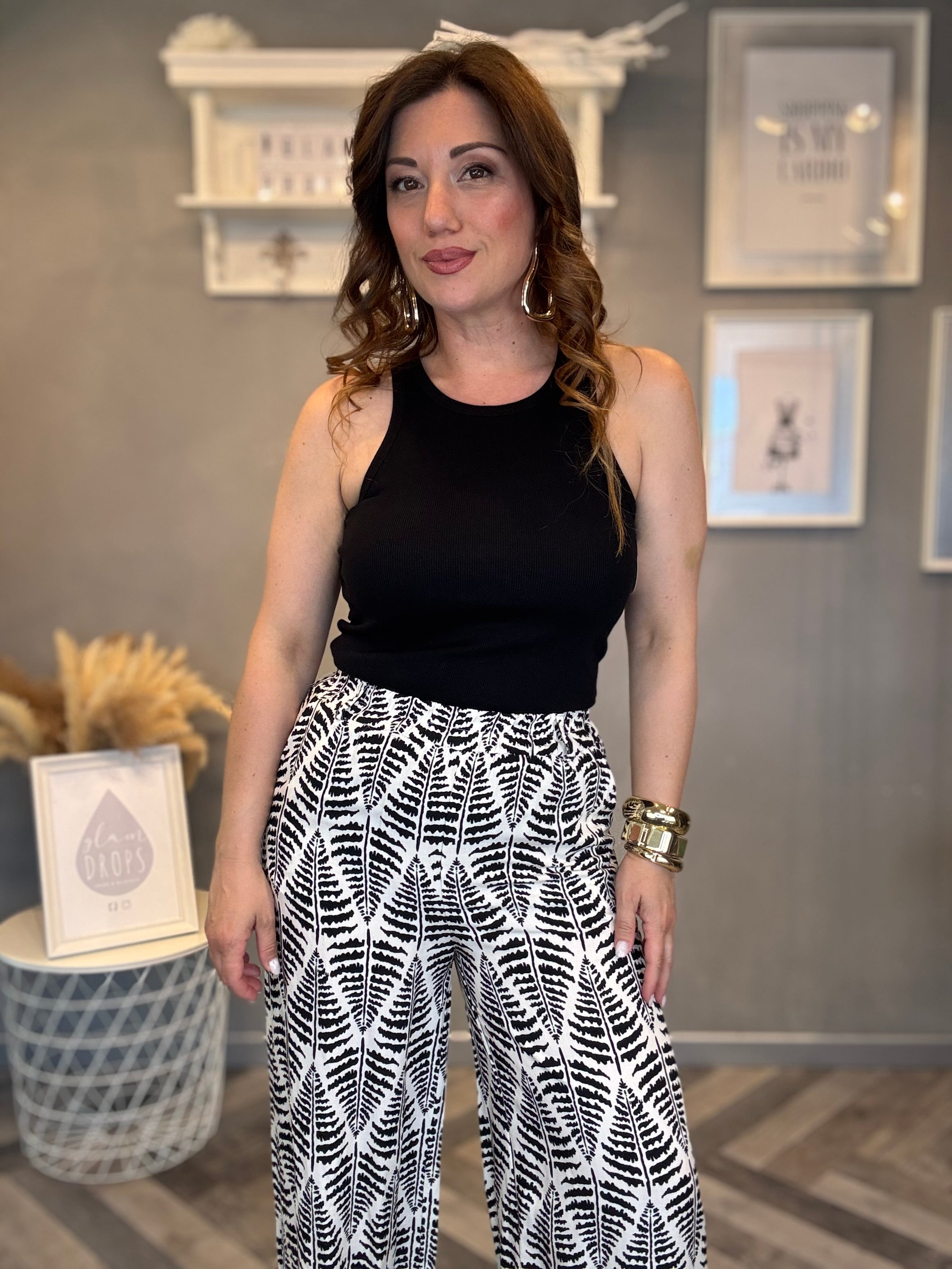 Pantalone felce nero