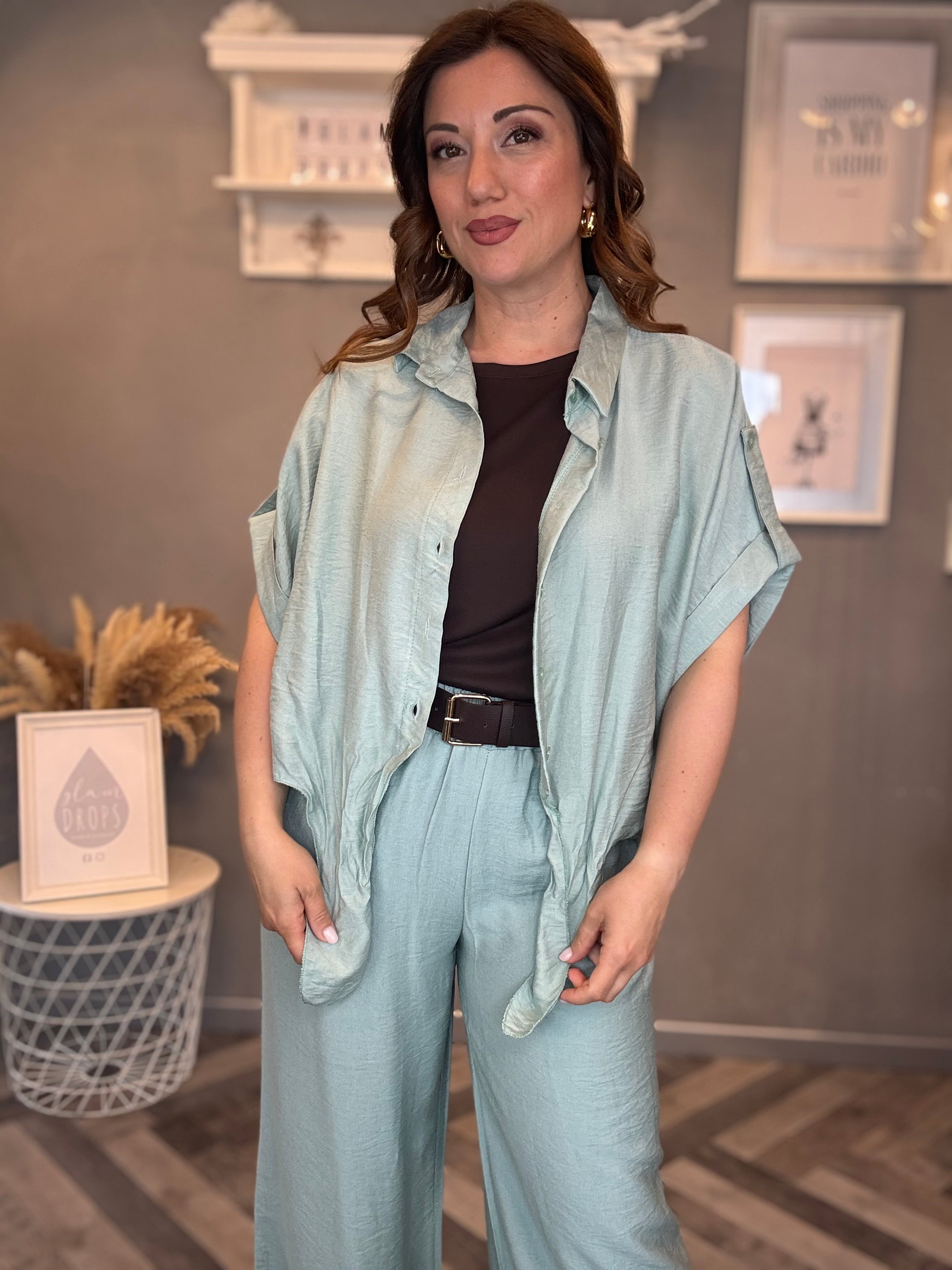 Camicia Nuance Verde acqua