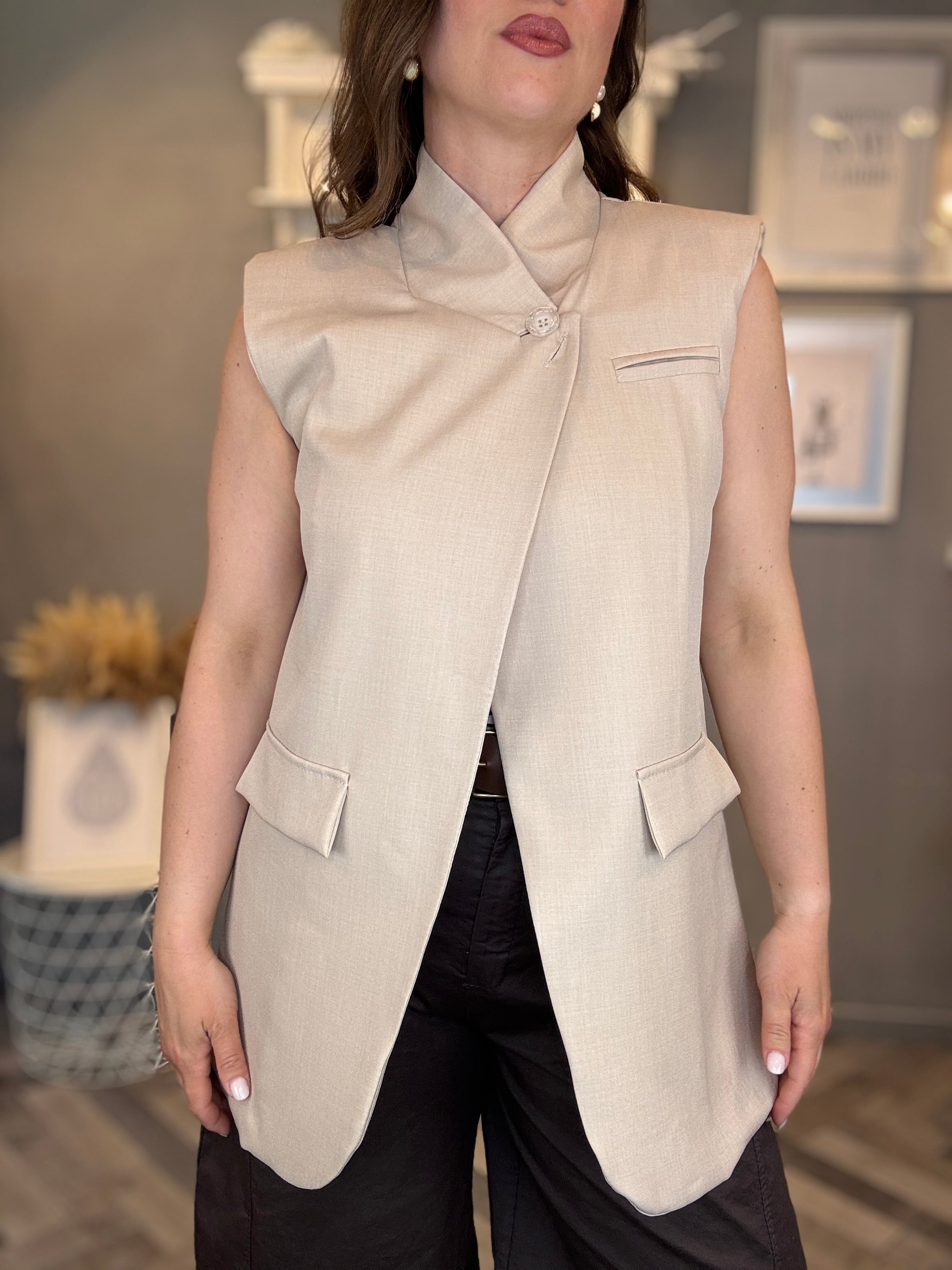 Gilet Elegance beige