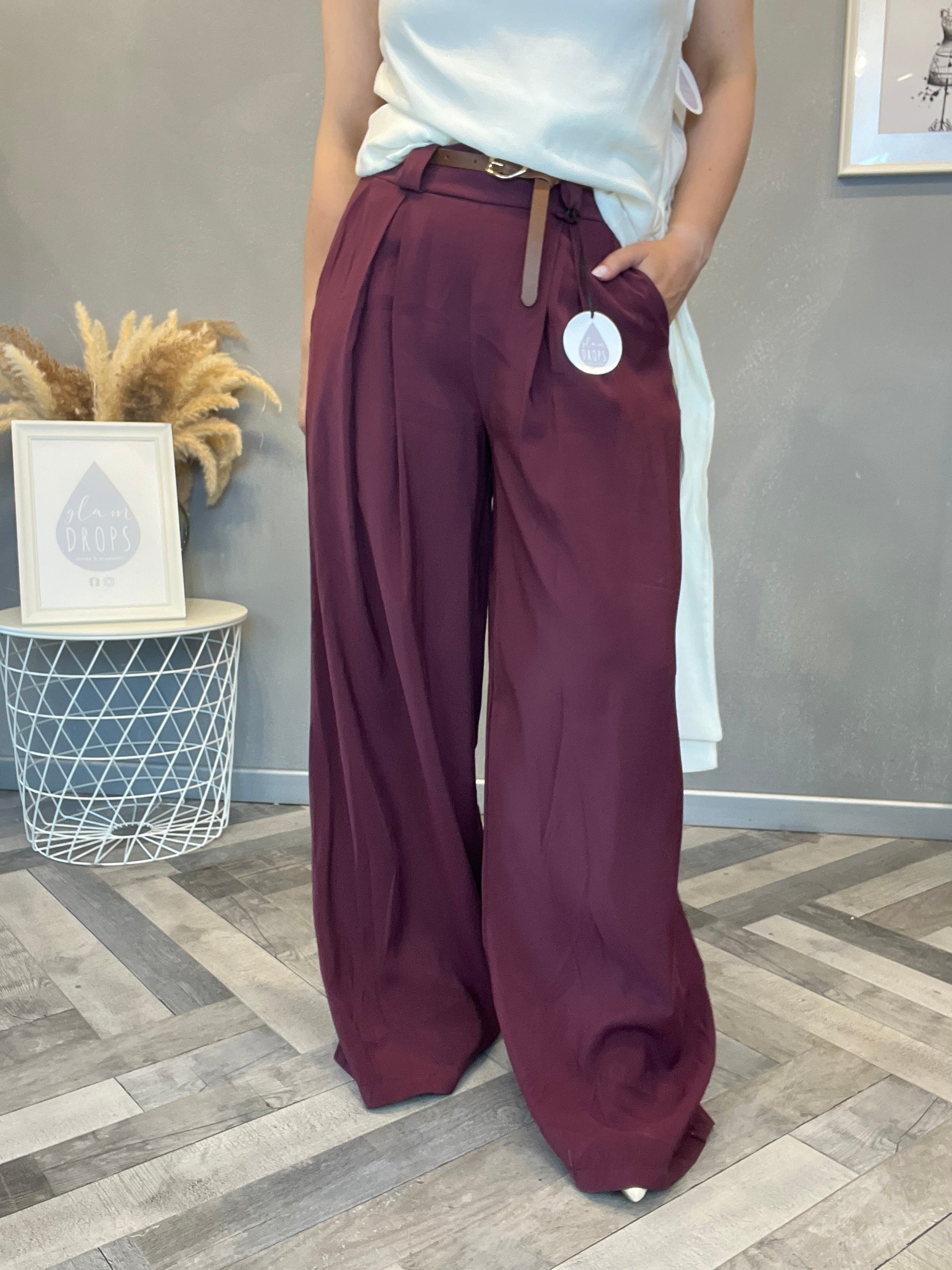Pantalone Soho borgogna
