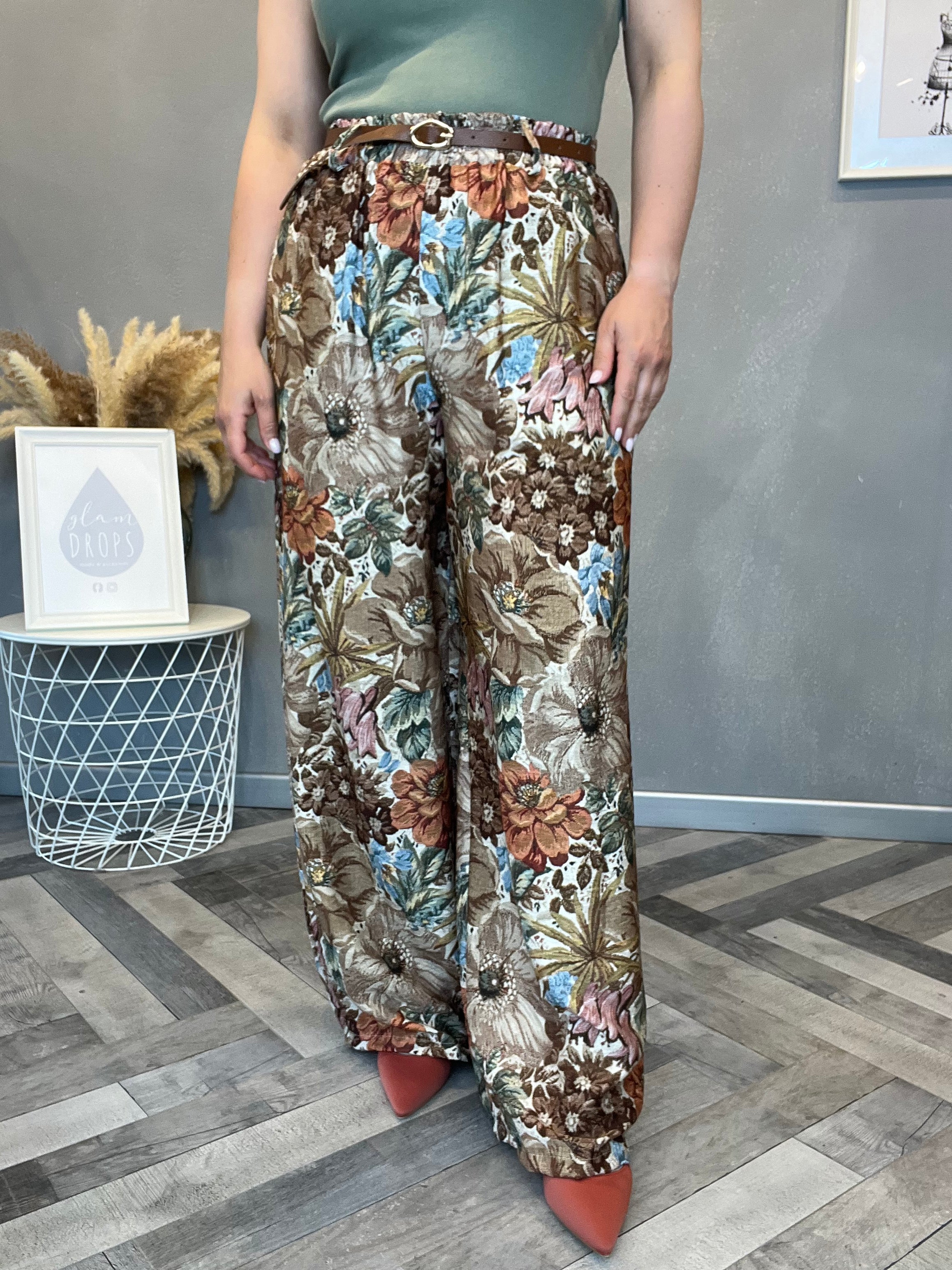 Coordinato Floreale Boho beige