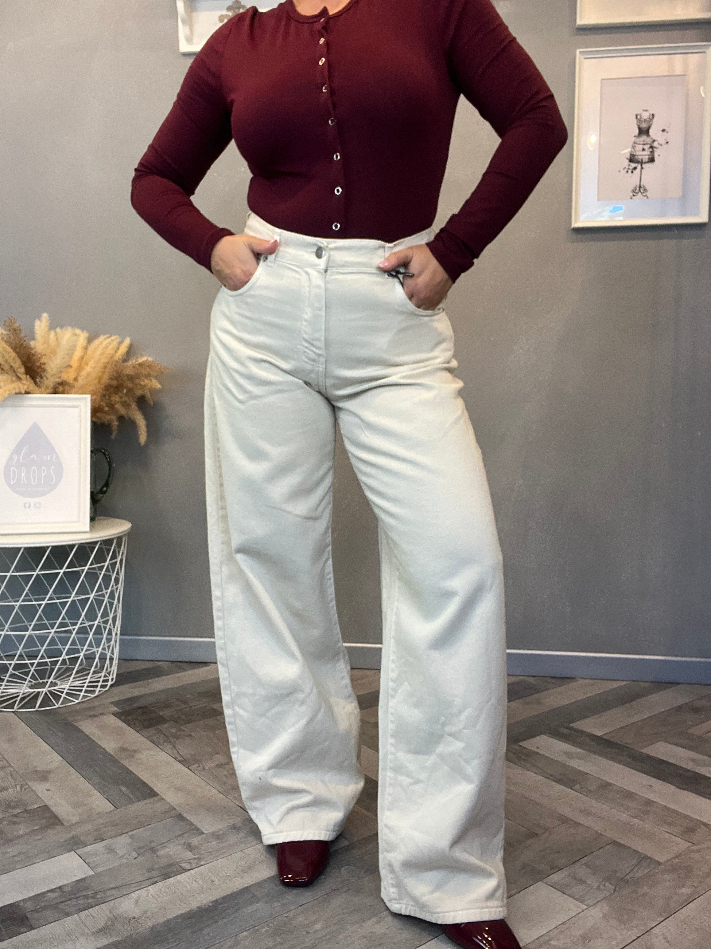 Lumina jeans wide leg burro