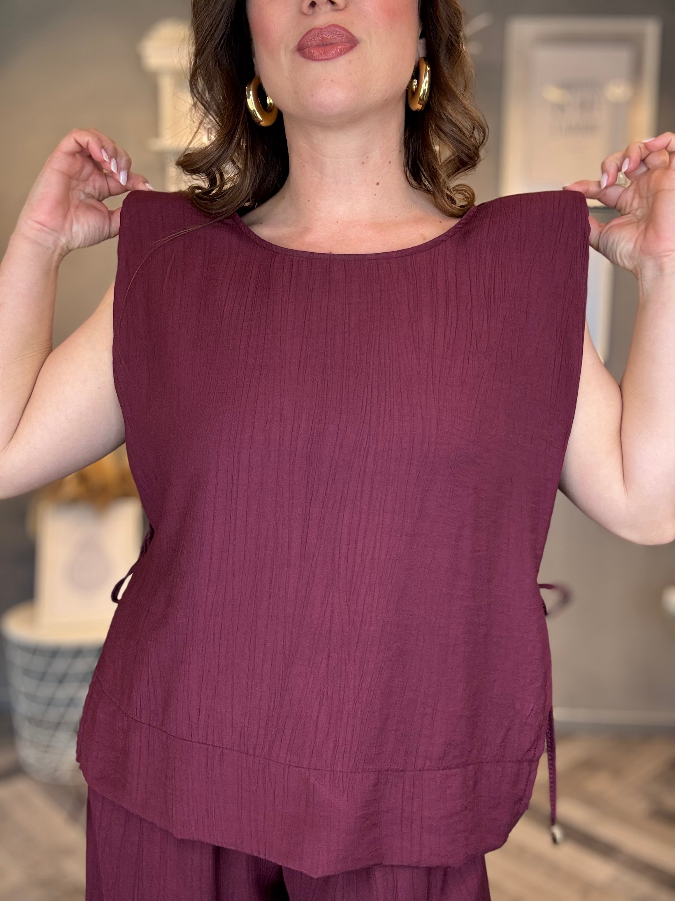 Coordinato Soft Essential Borgogna