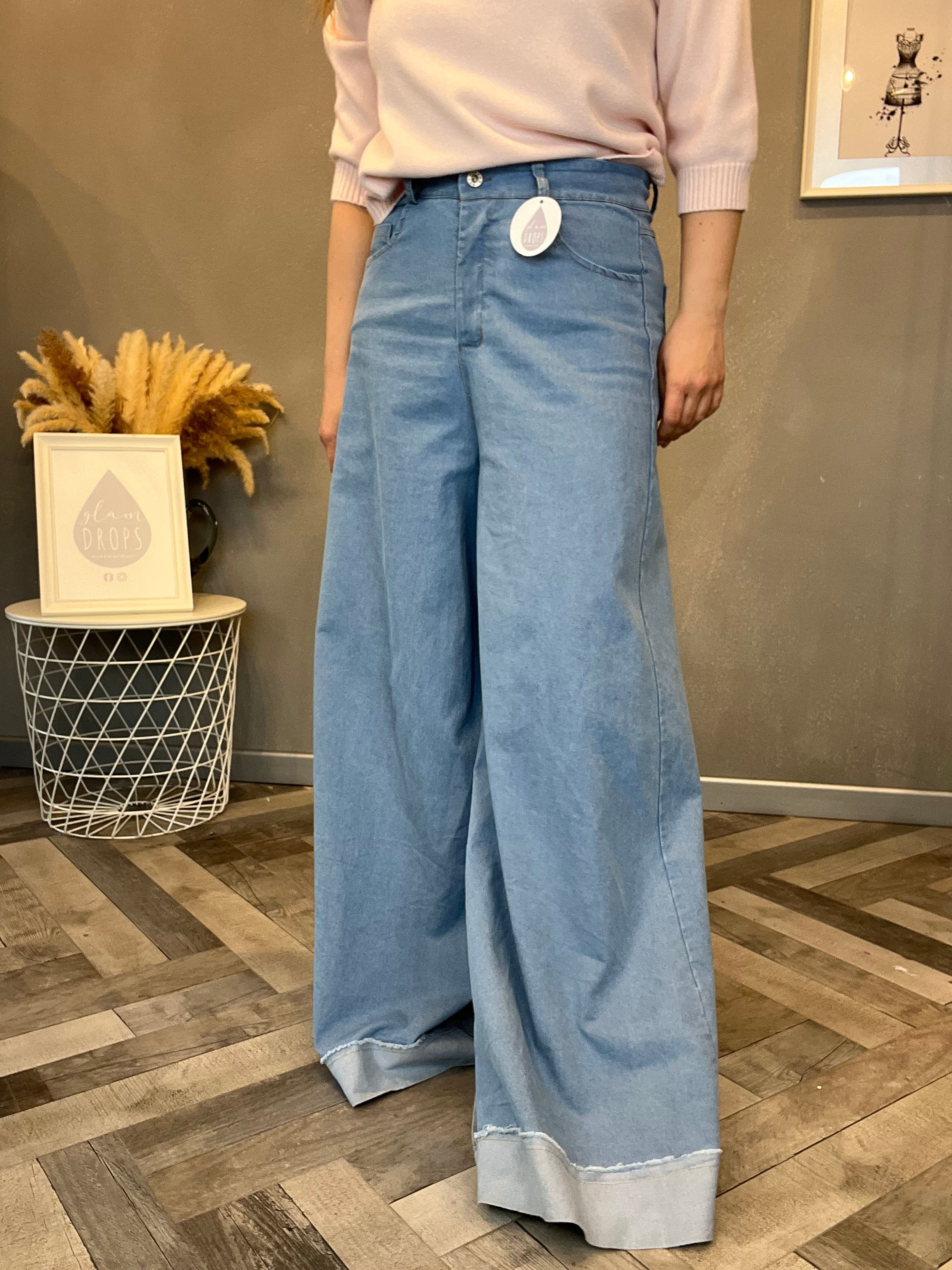Jeans palazzo over