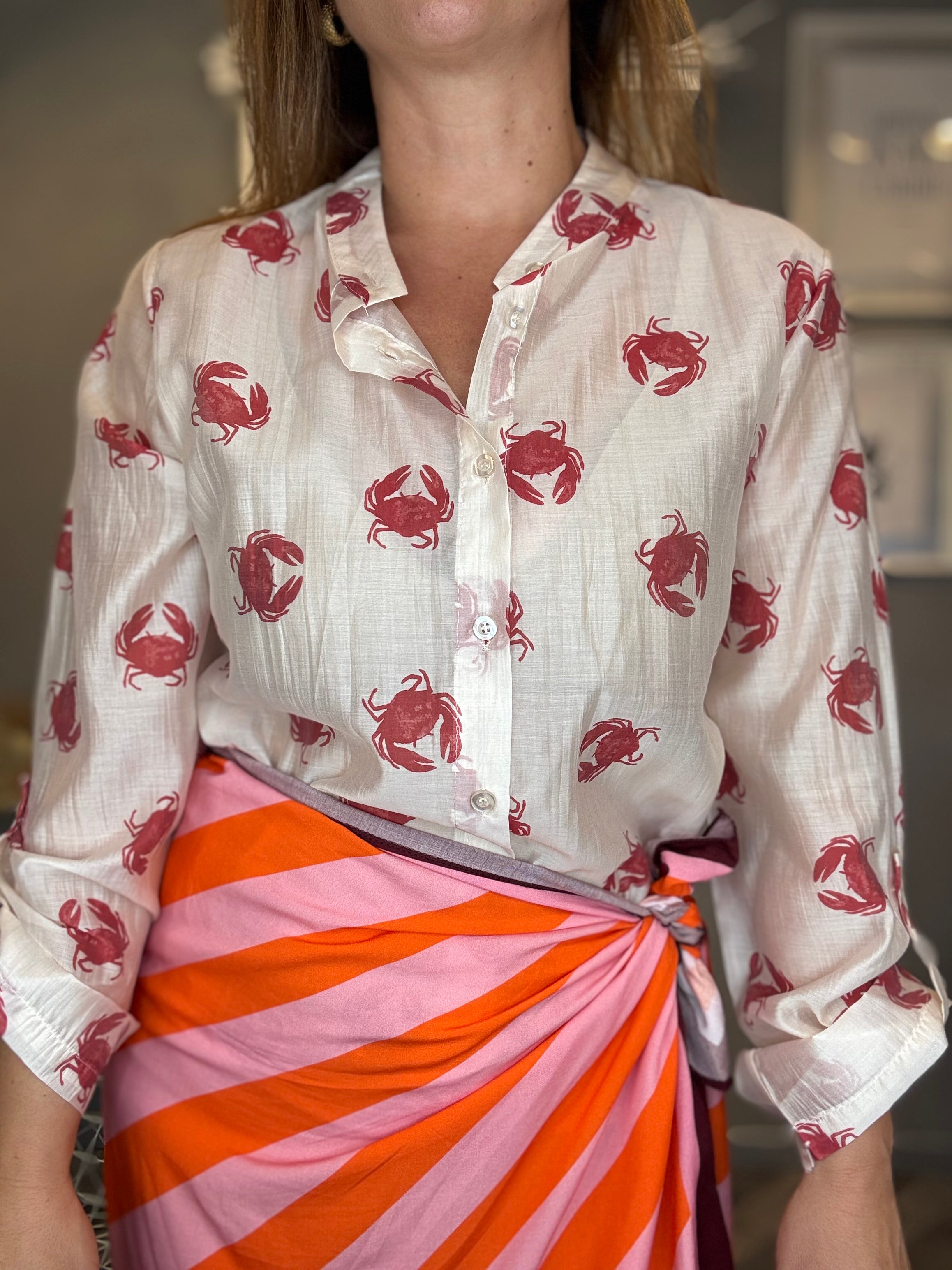 Camicia Isla Bonita roll-up granchio