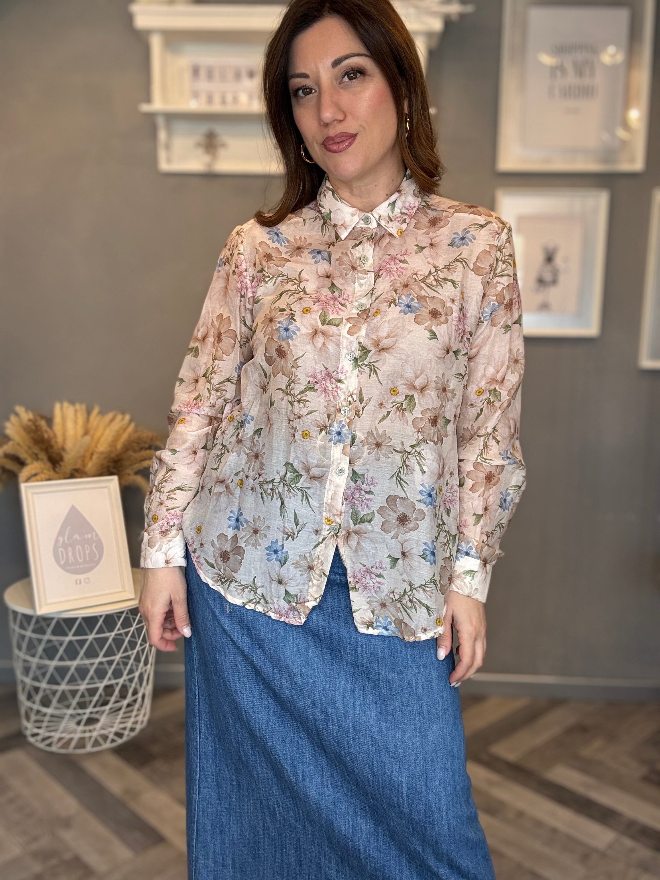 Camicia Bloom multicolor