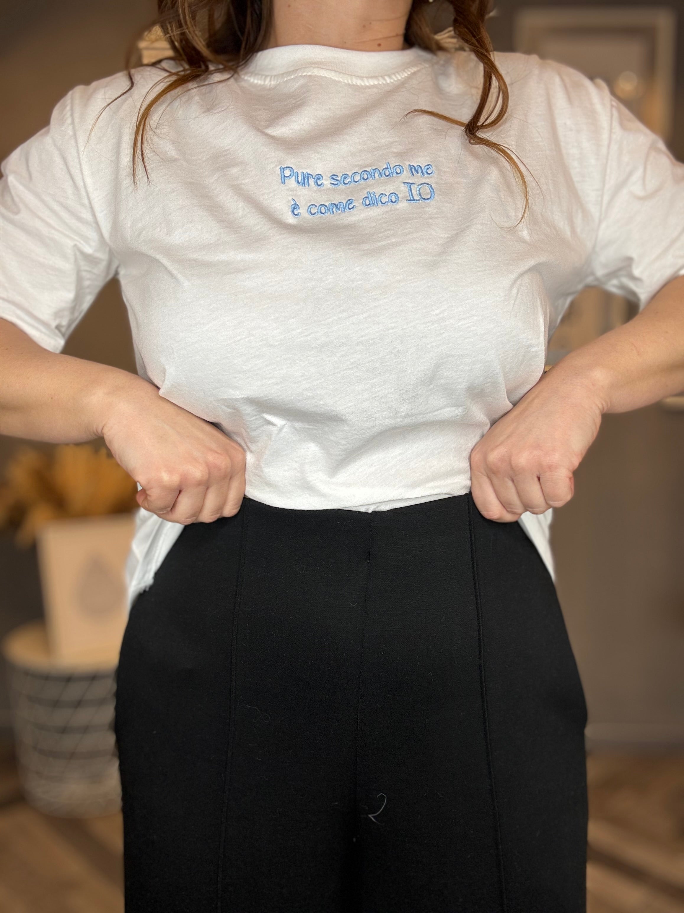 Pantalone palazzo punto Milano nero