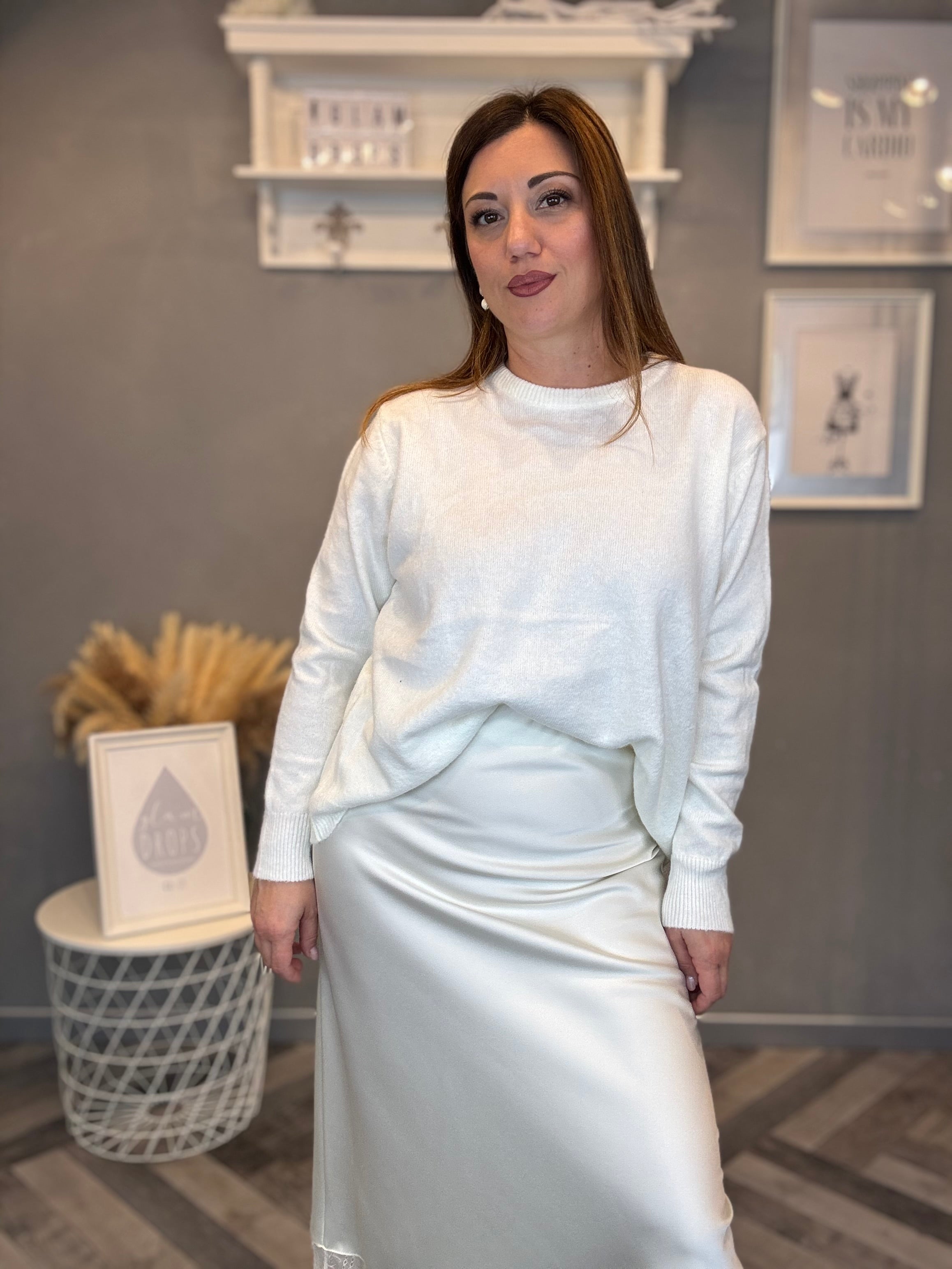 Maglioncino basic panna