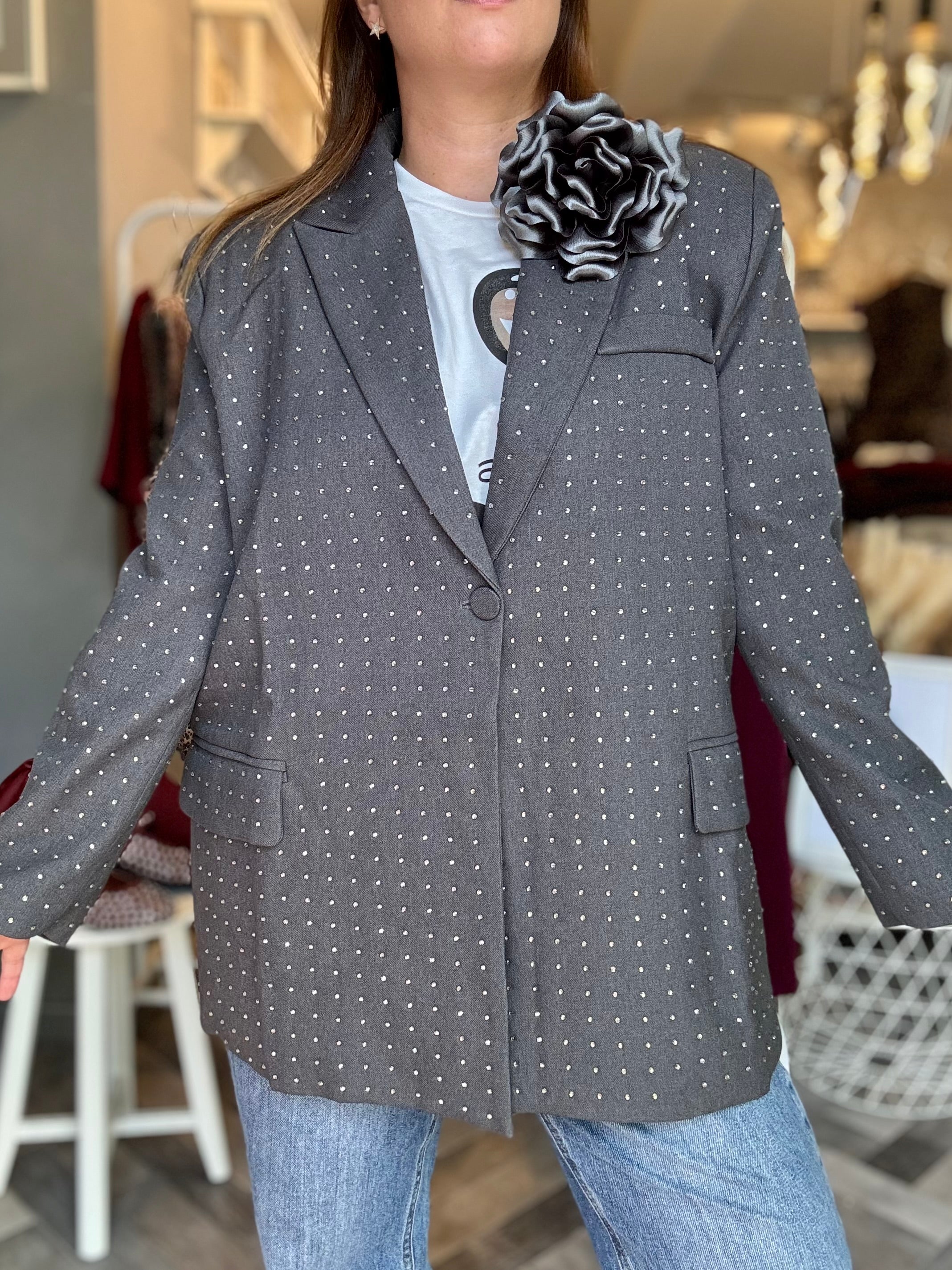 Blazer grey Diamonds