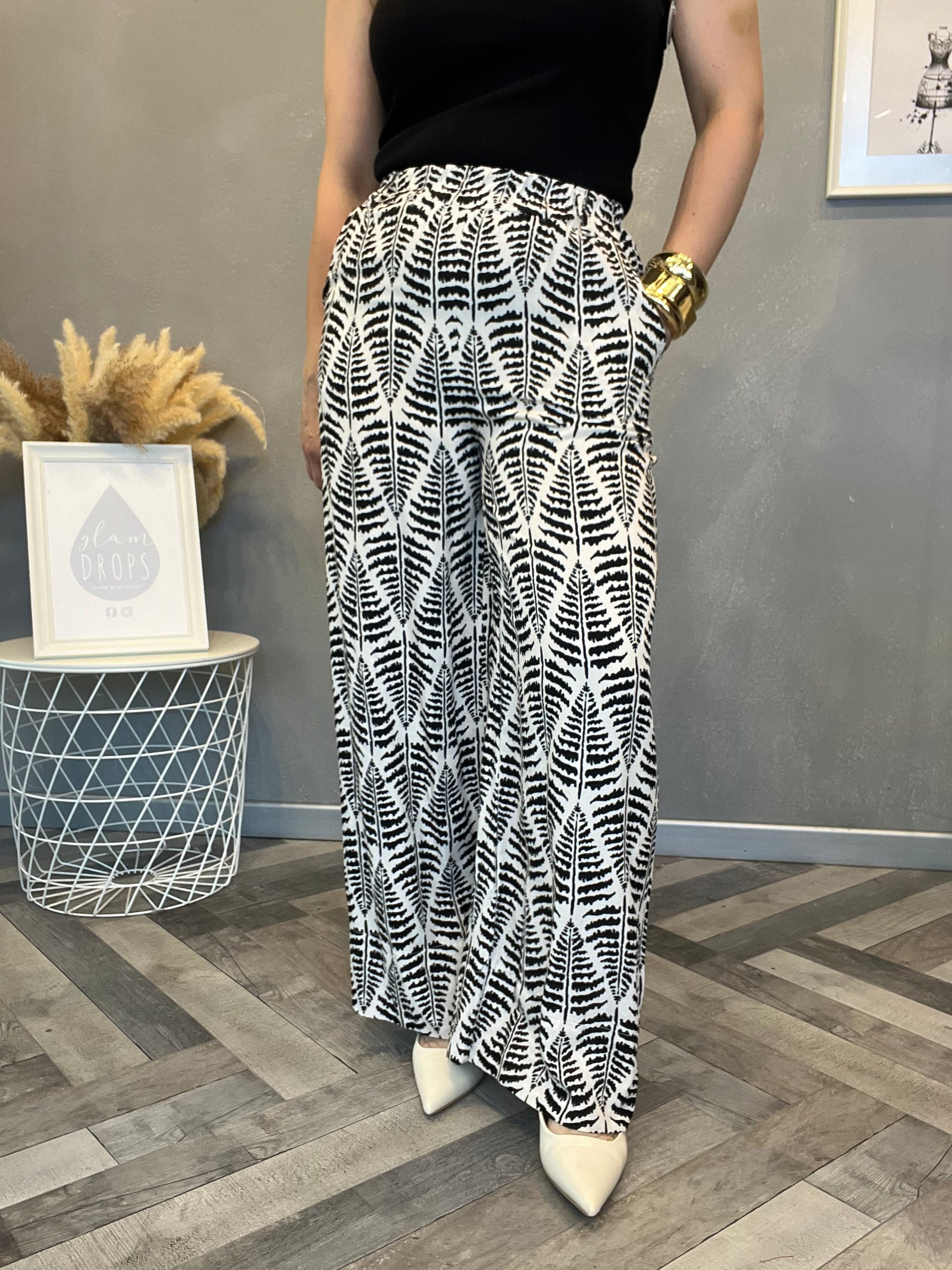 Pantalone felce nero