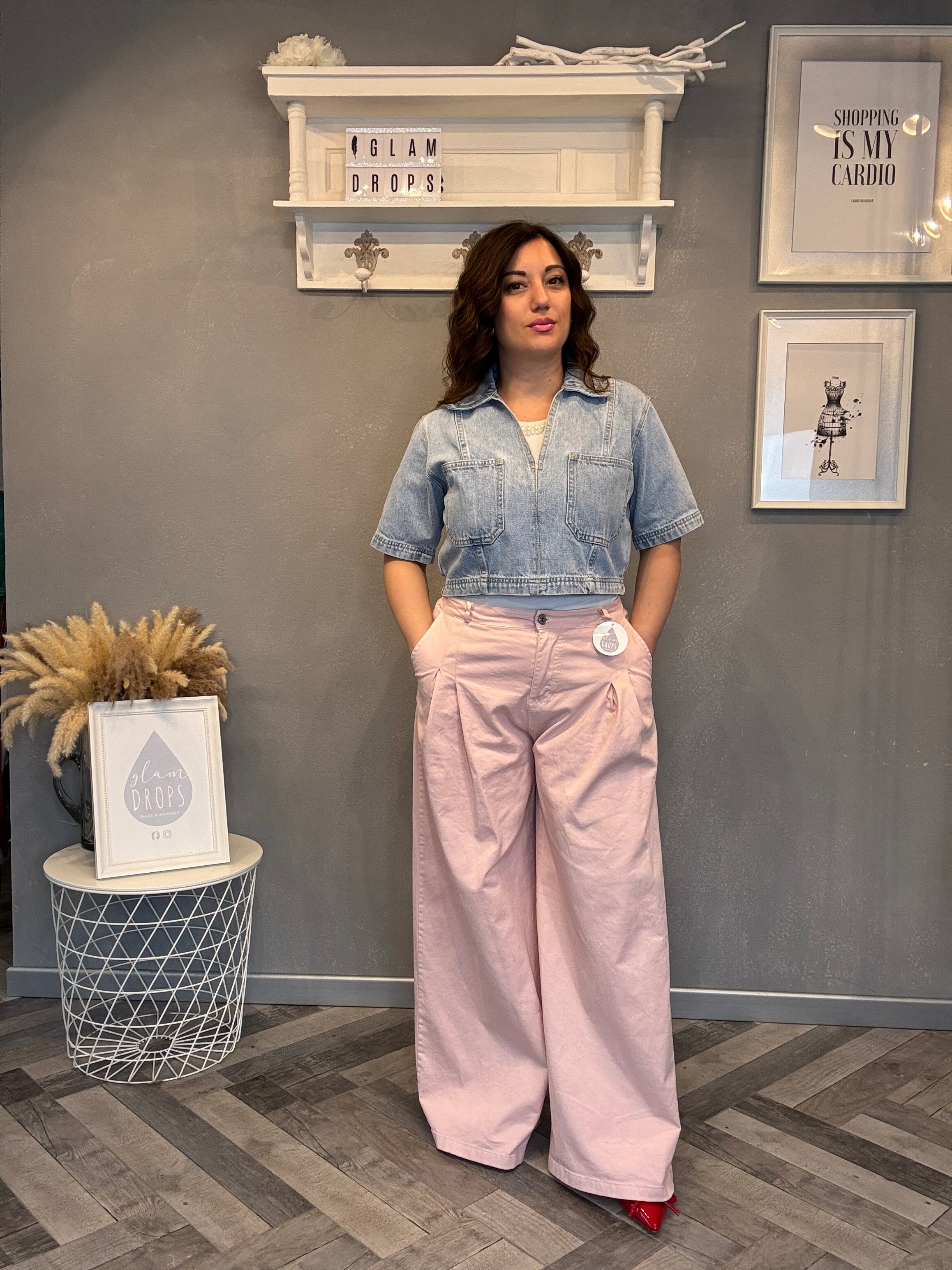 Lumina giacca bolerino in denim