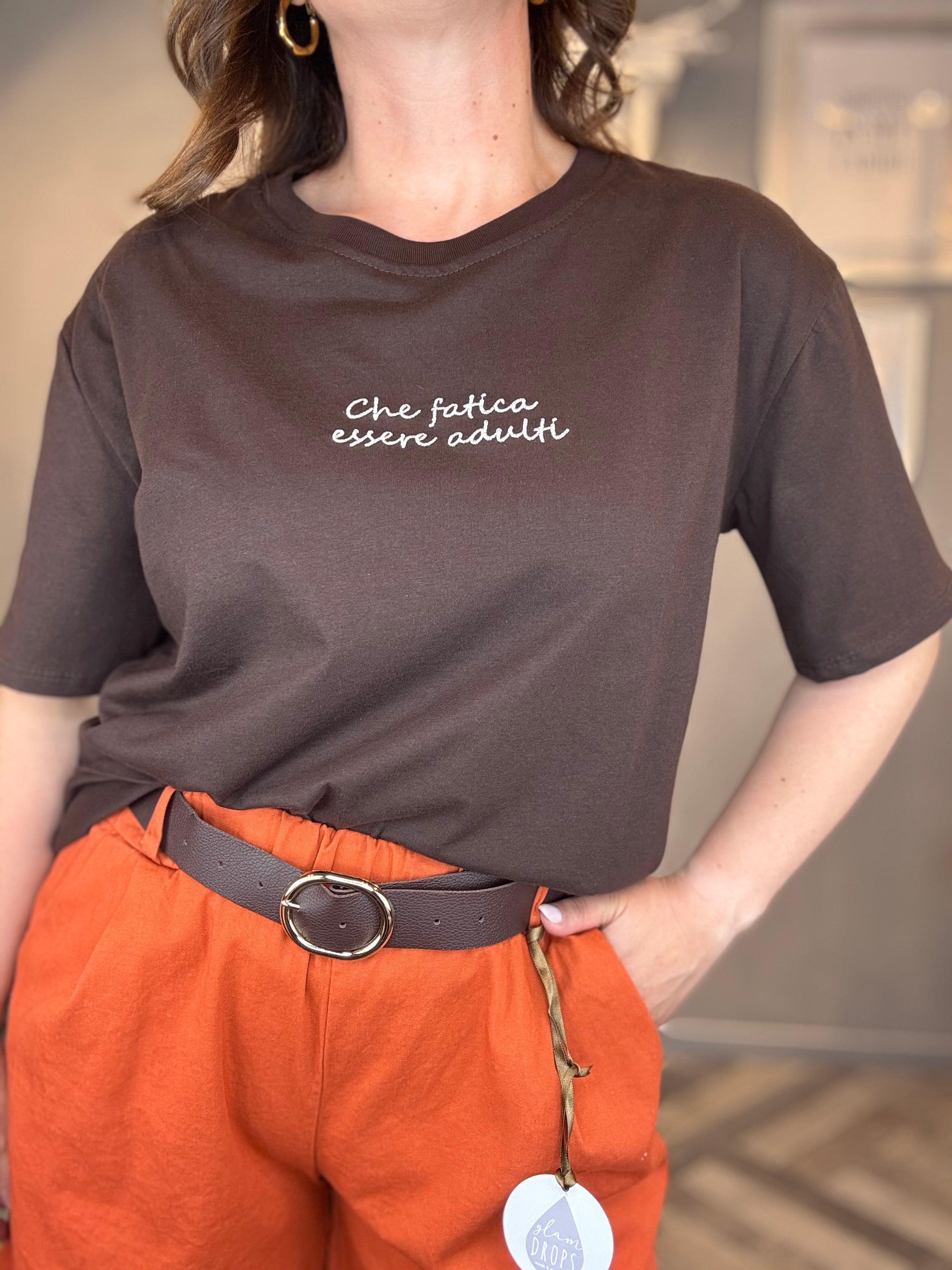 T-shirt moro Che fatica essere adulti