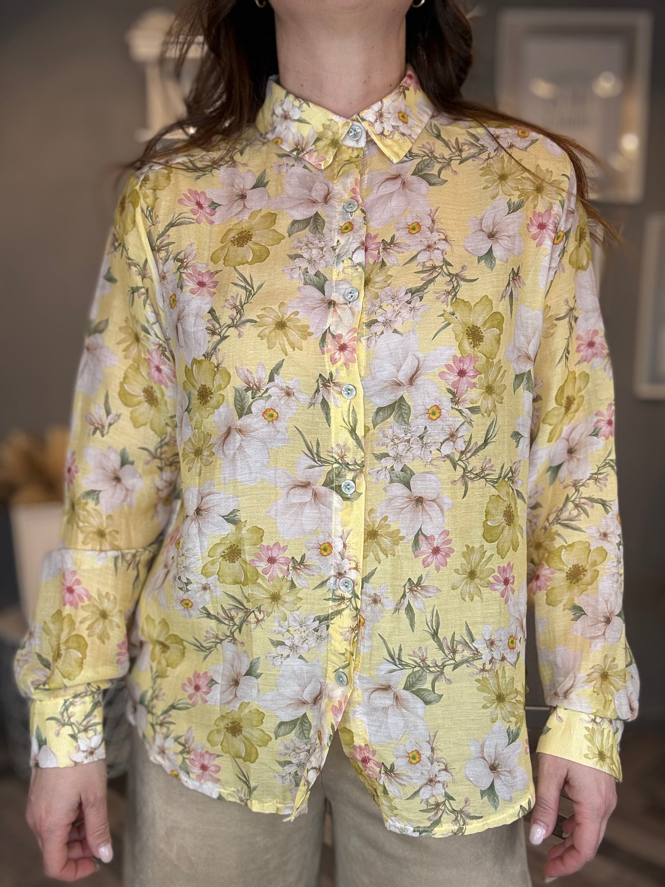 Camicia Bloom gialla