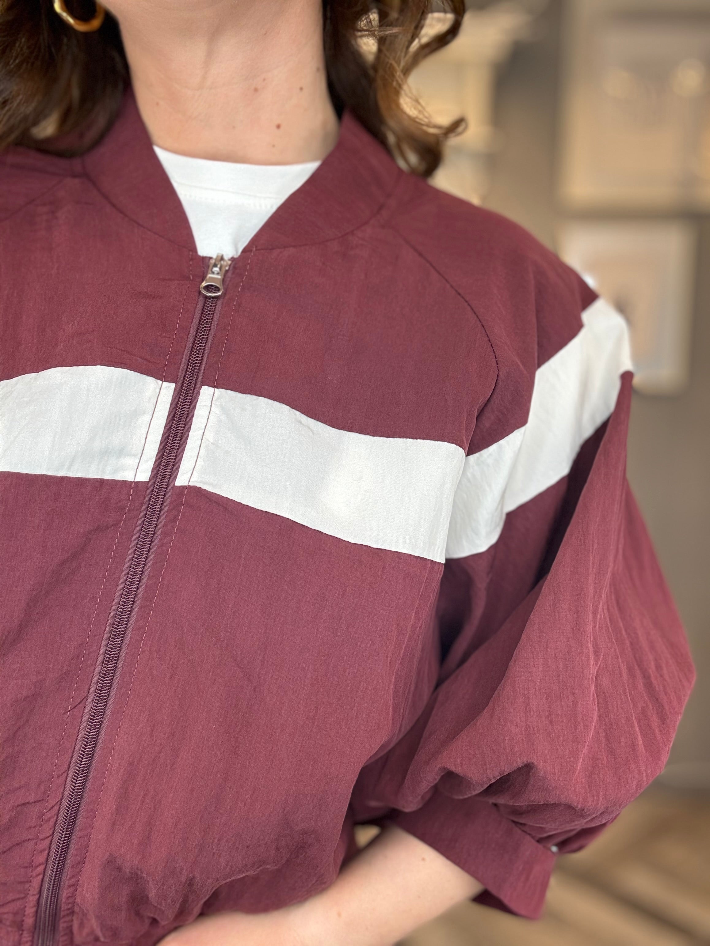 Giubbino Cupro Bordeaux