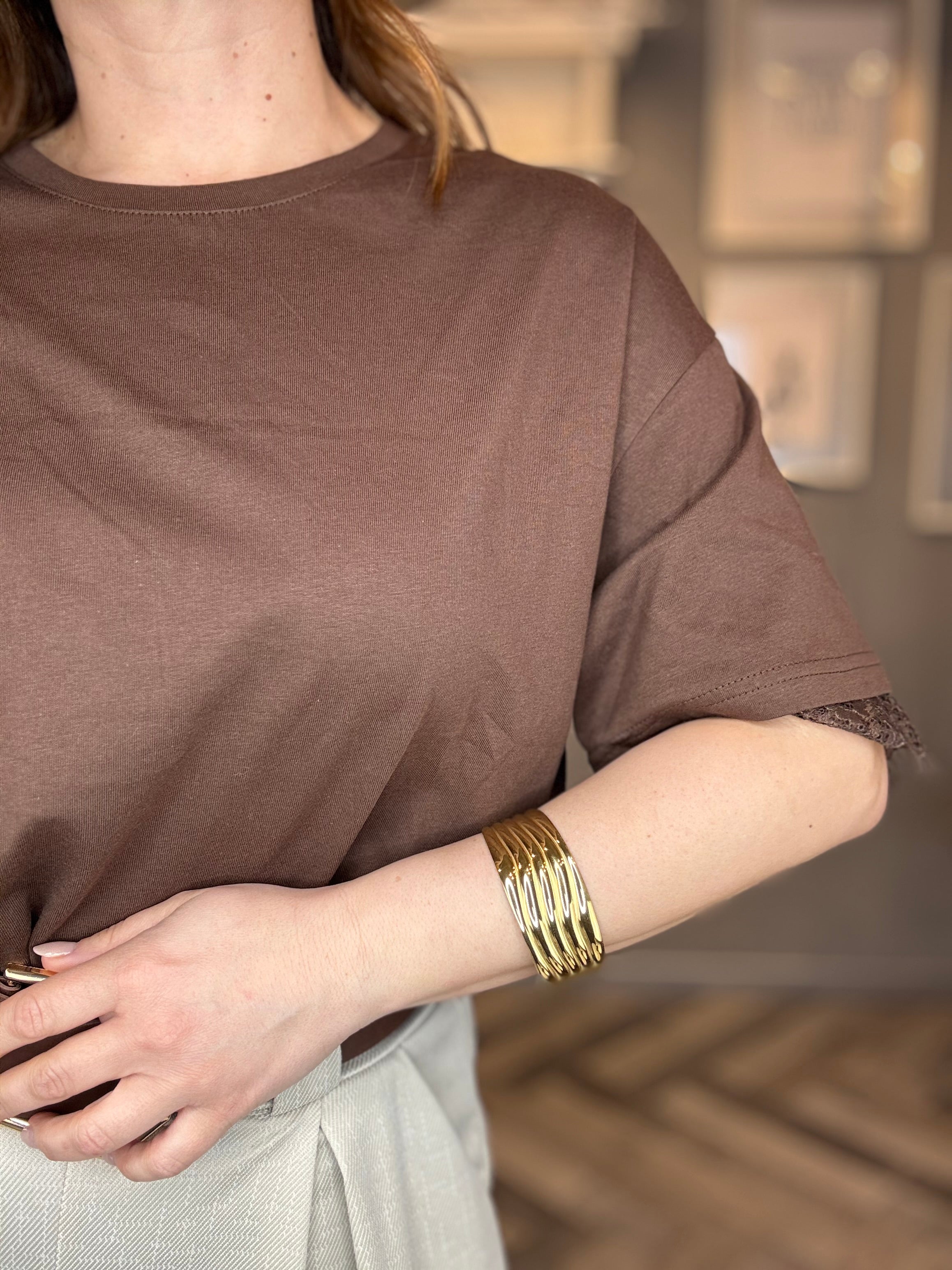 Bracciale onda oro